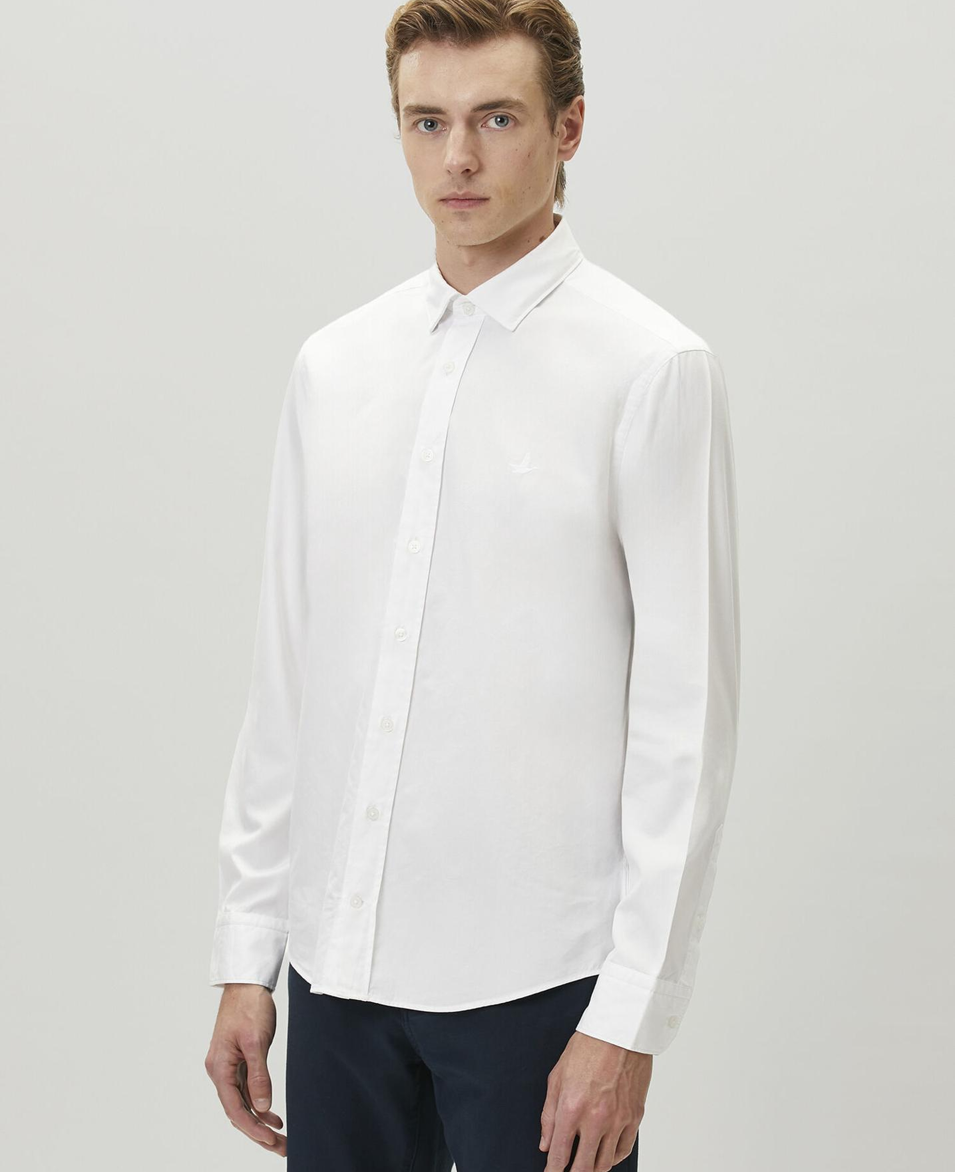Beymen Club Erkek Comfort Fit Beyaz Tencel Twill Gömlek