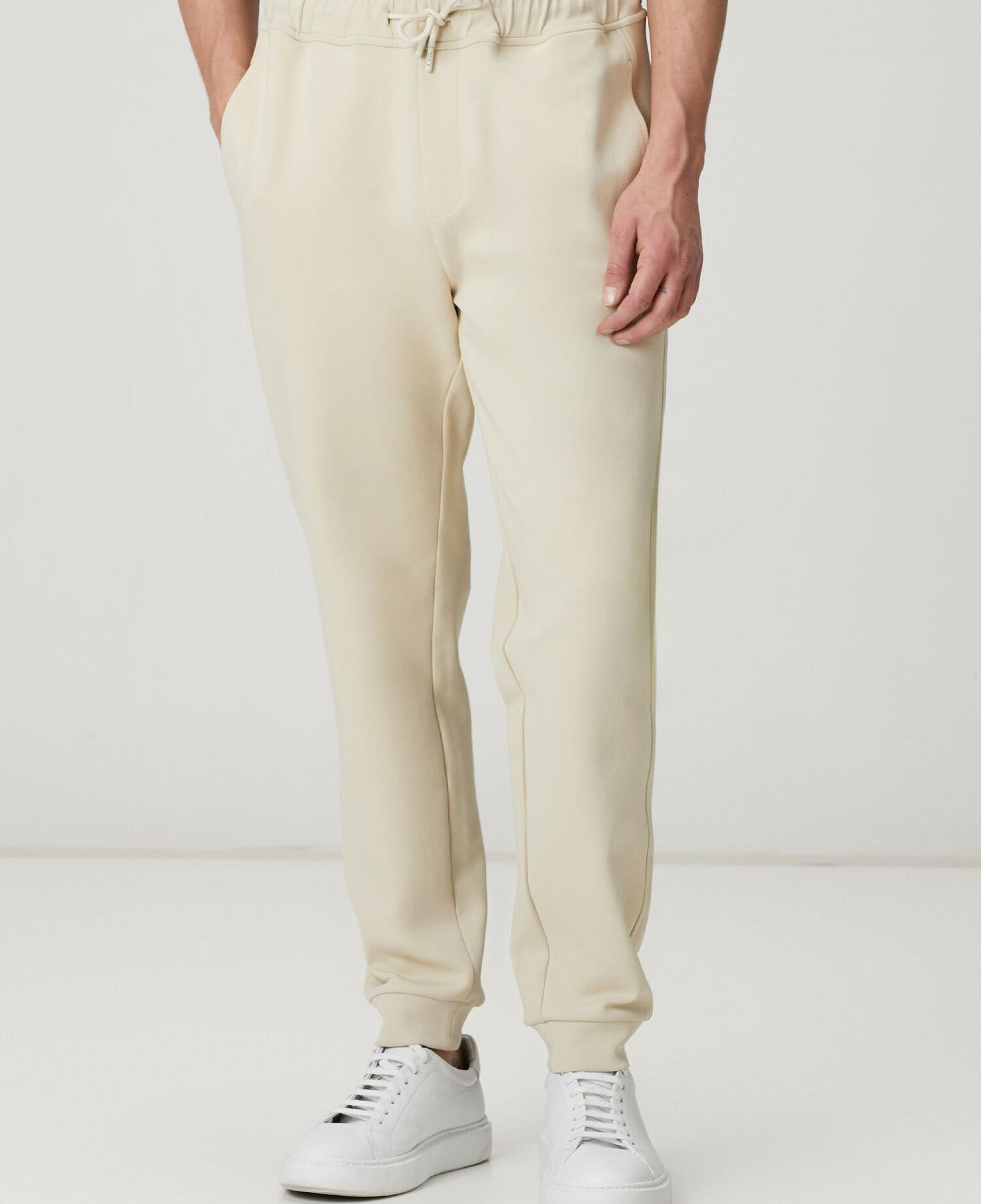 Beymen Club Erkek Bej Beli Kordonlu Jogger Eşofman Altı