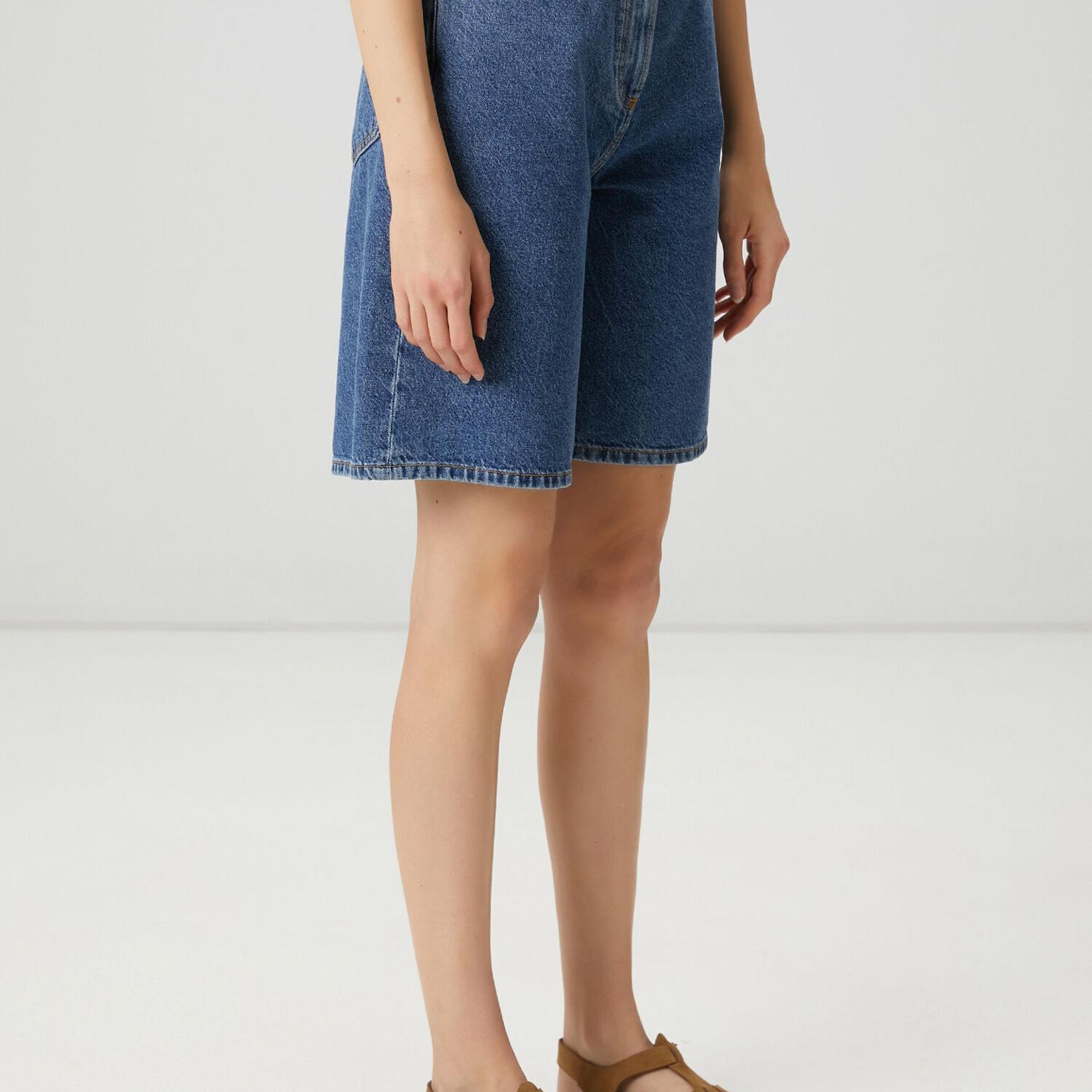 Beymen Club Kadın Mavi Denim Bermuda