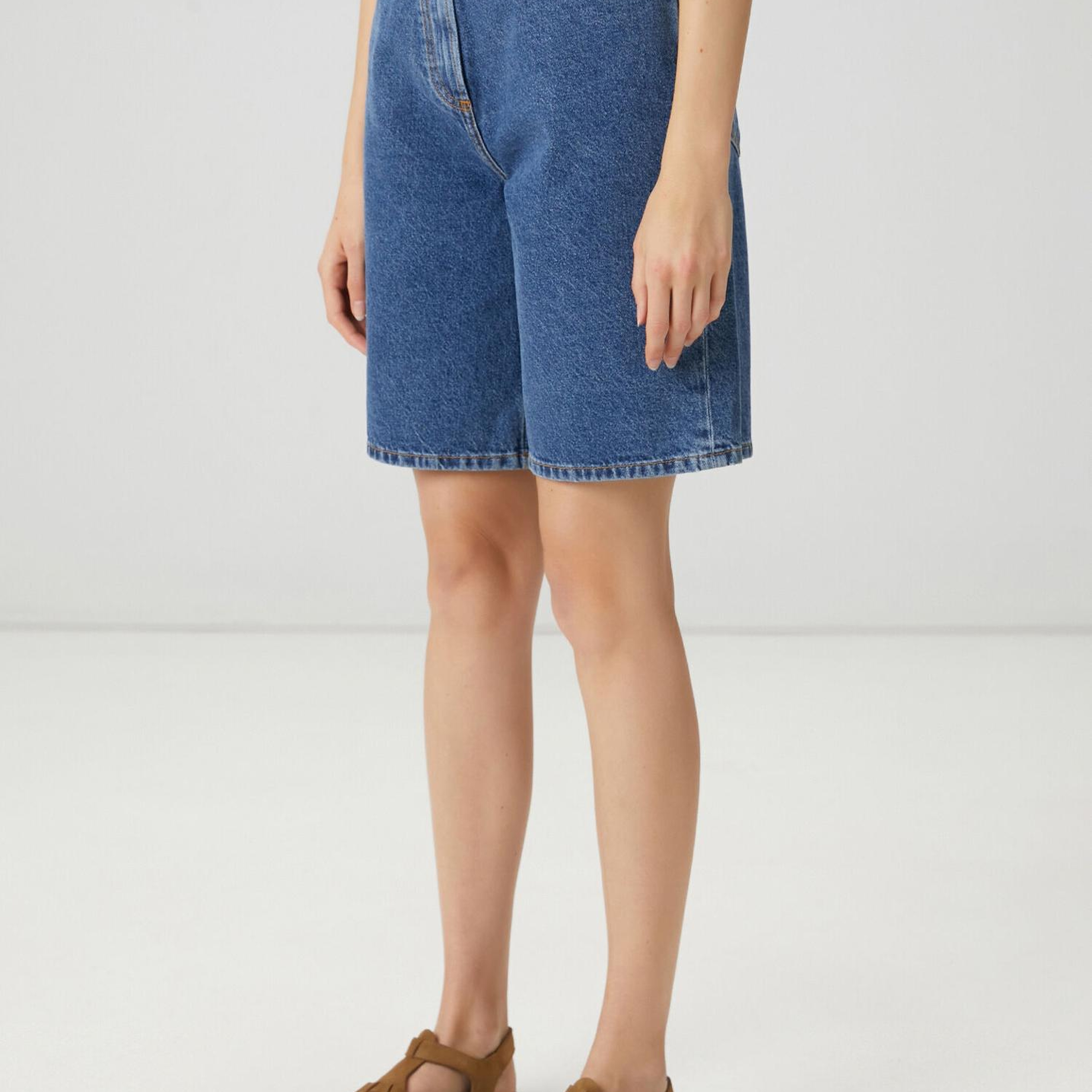 Beymen Club Kadın Mavi Denim Bermuda