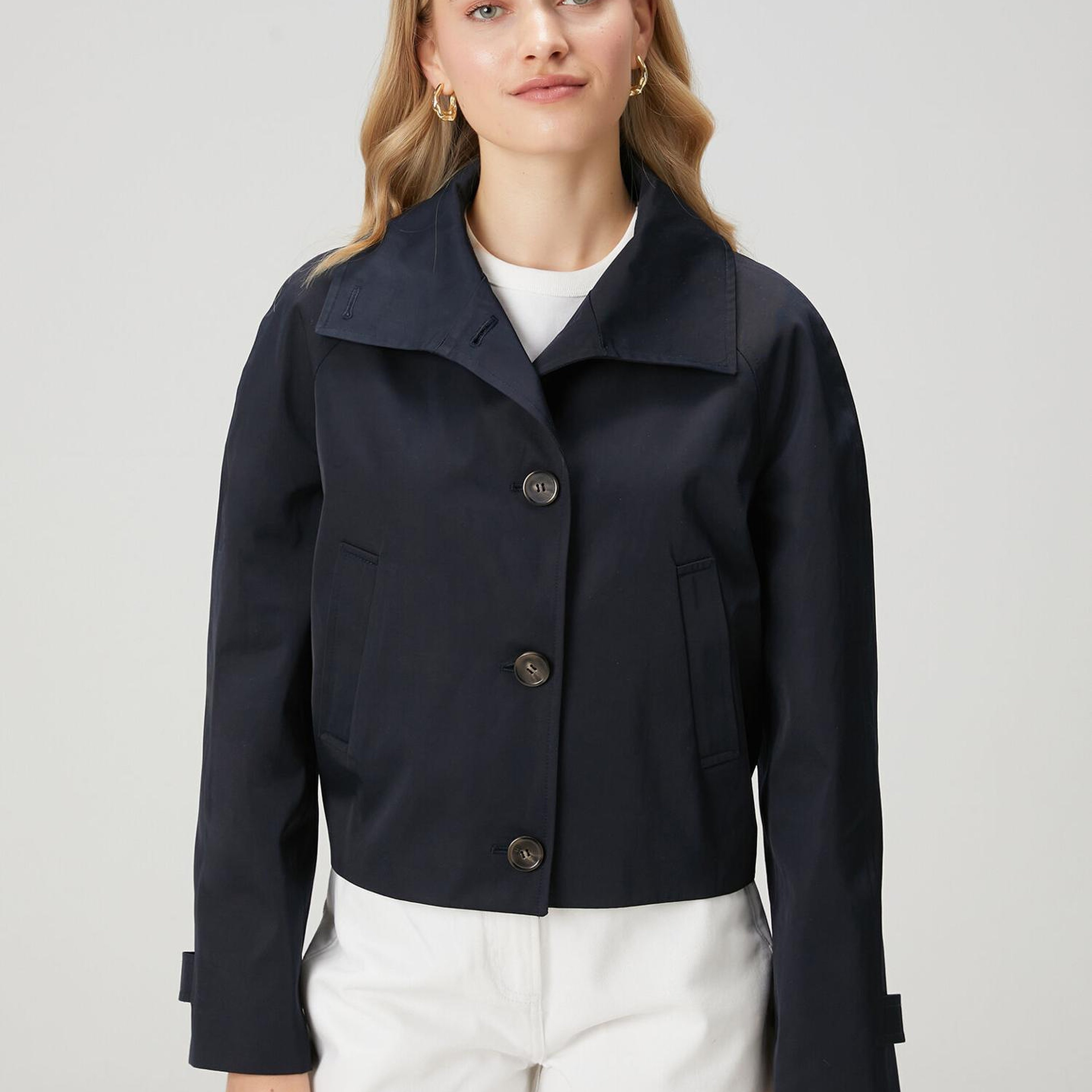 Beymen Club Kadın Lacivert Gabardin Mont