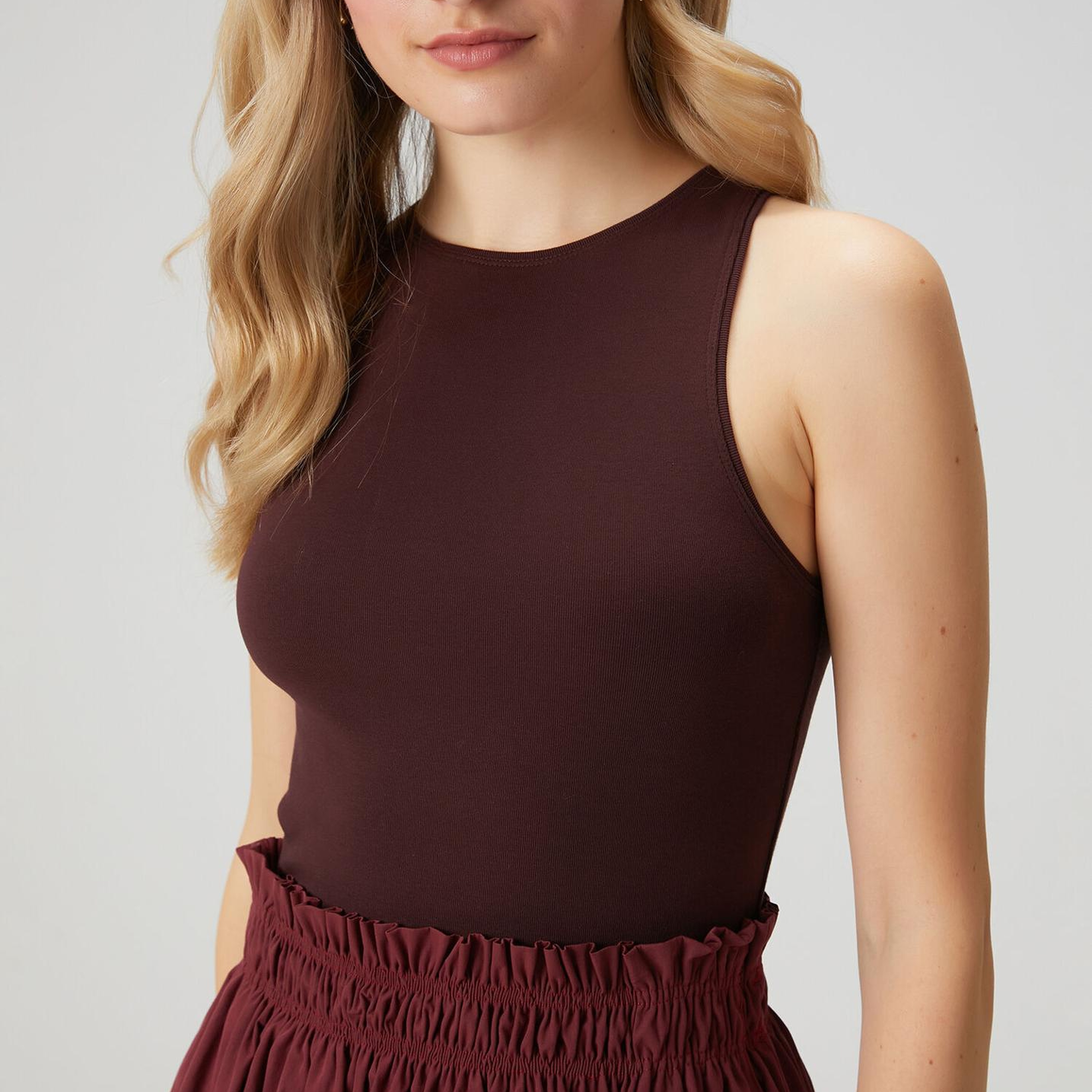 Beymen Club Kadın Mürdüm Racerback Basic Atlet