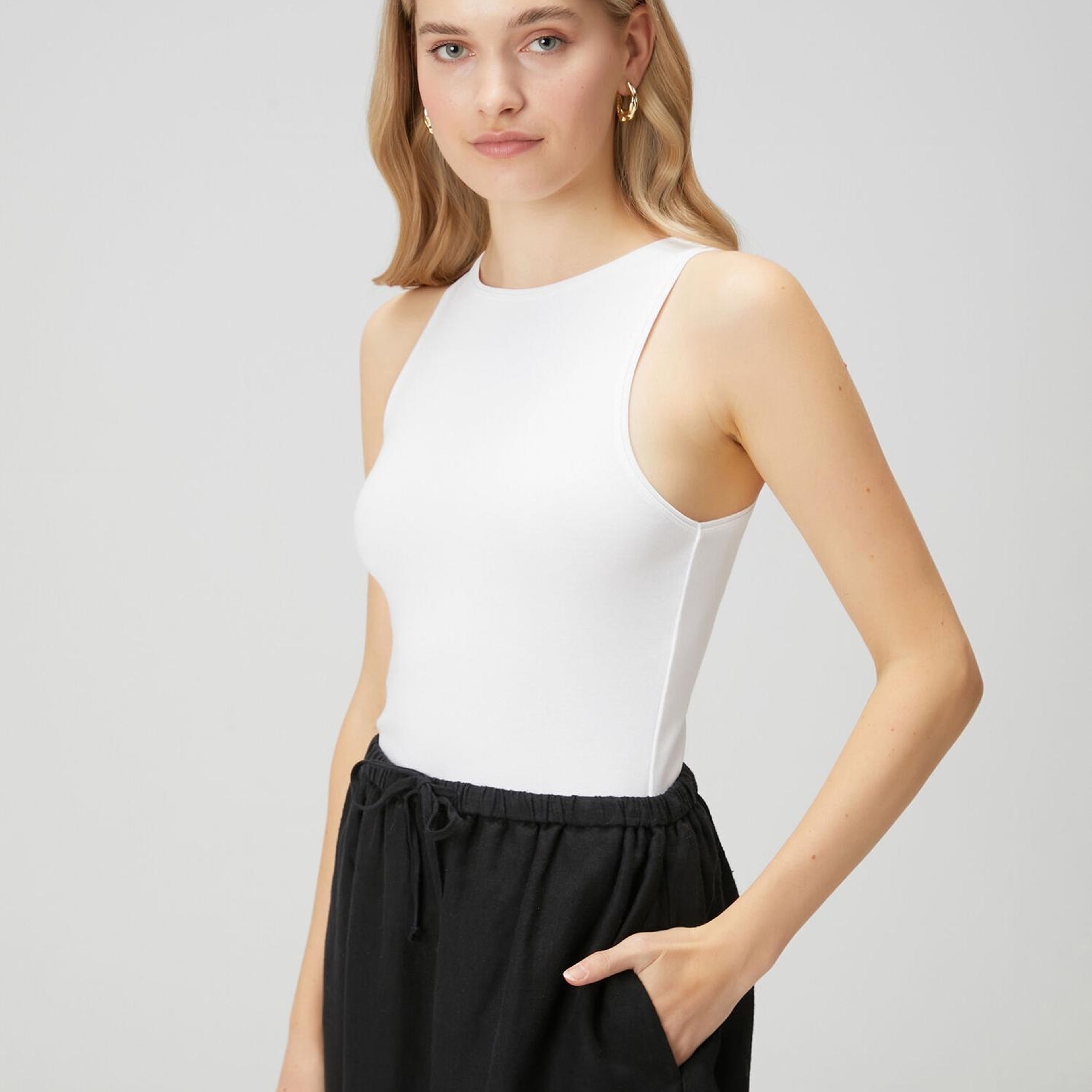 Beymen Club Kadın Kırık Beyaz Racerback Basic Atlet