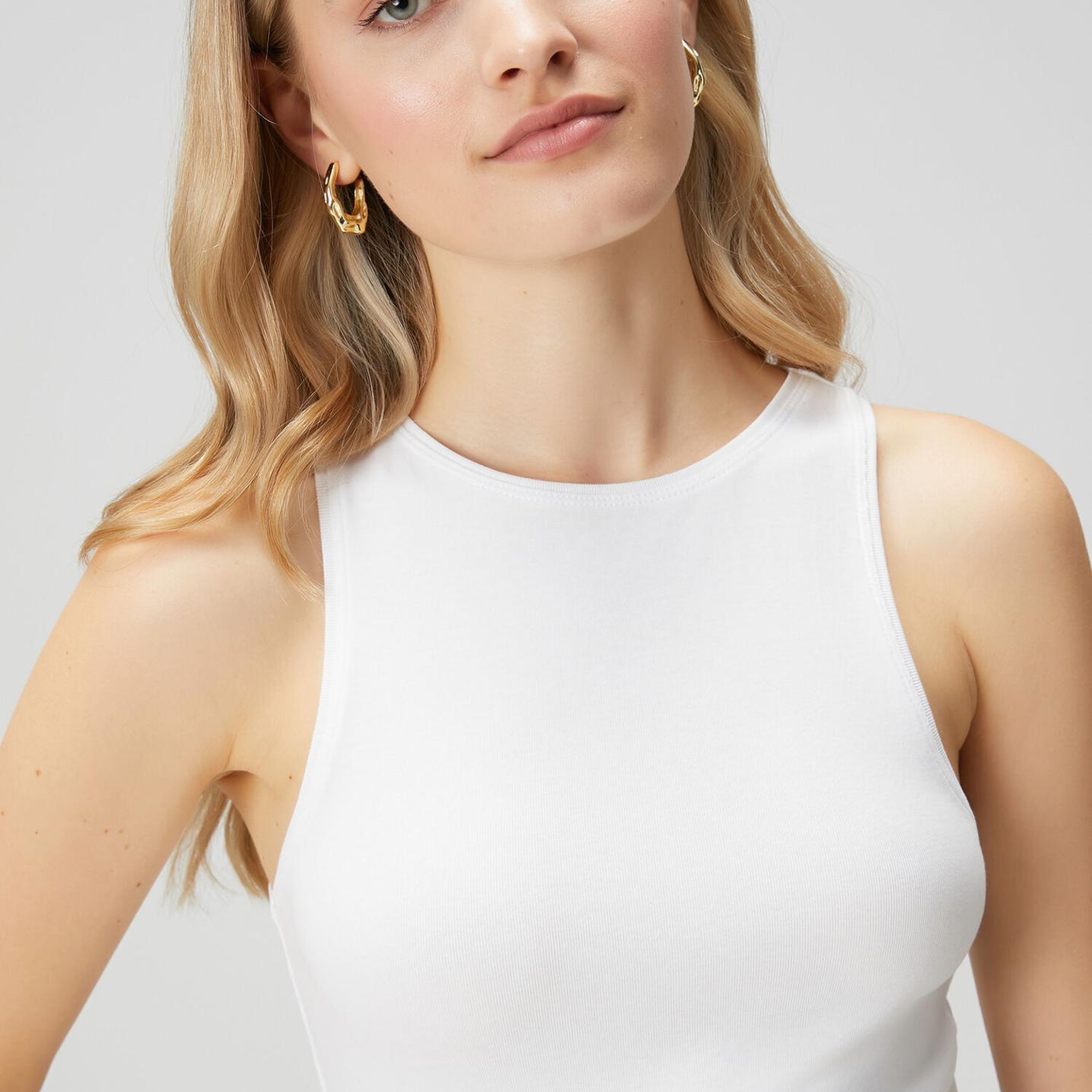 Beymen Club Kadın Kırık Beyaz Racerback Basic Atlet