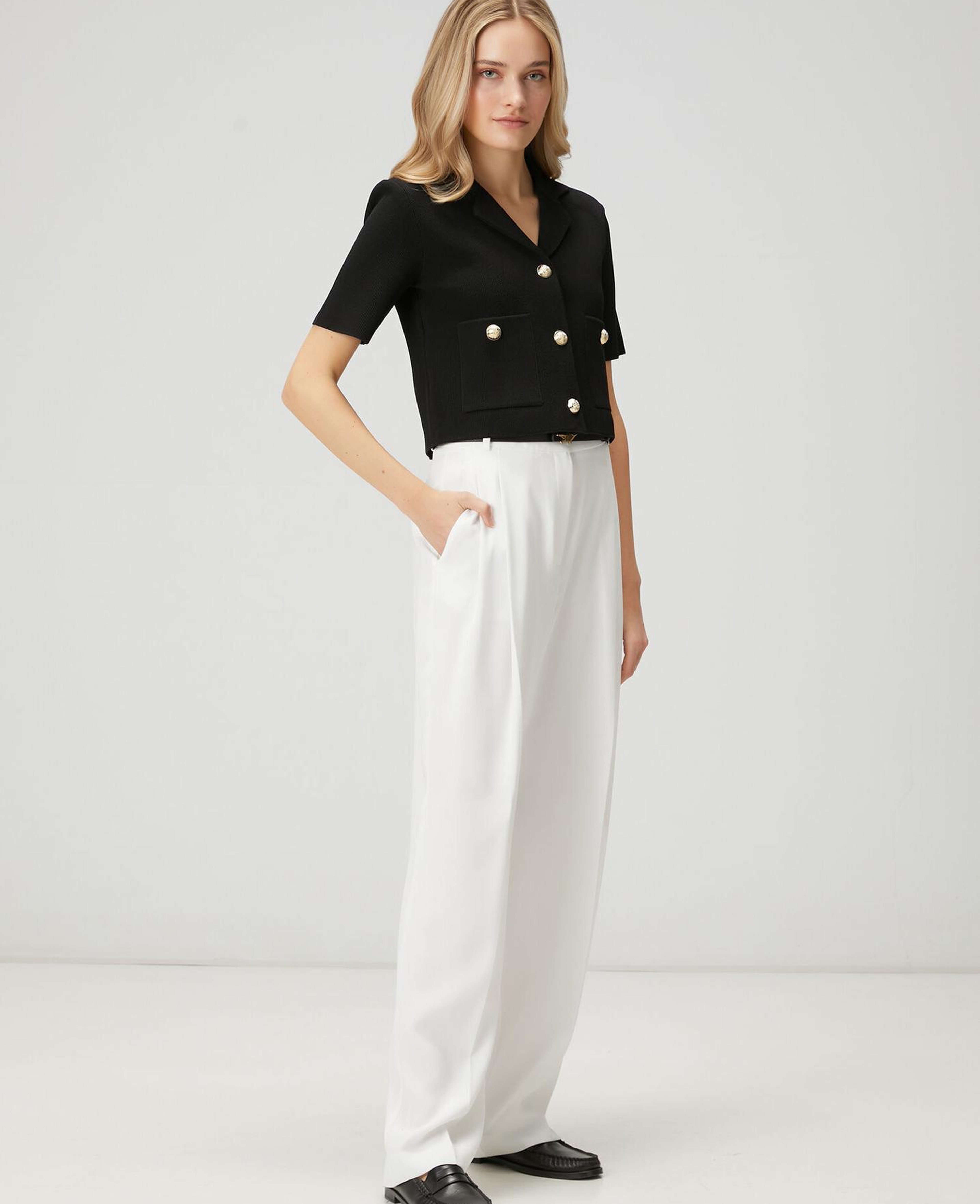 Beymen Club Kadın Siyah Crop Triko Ceket