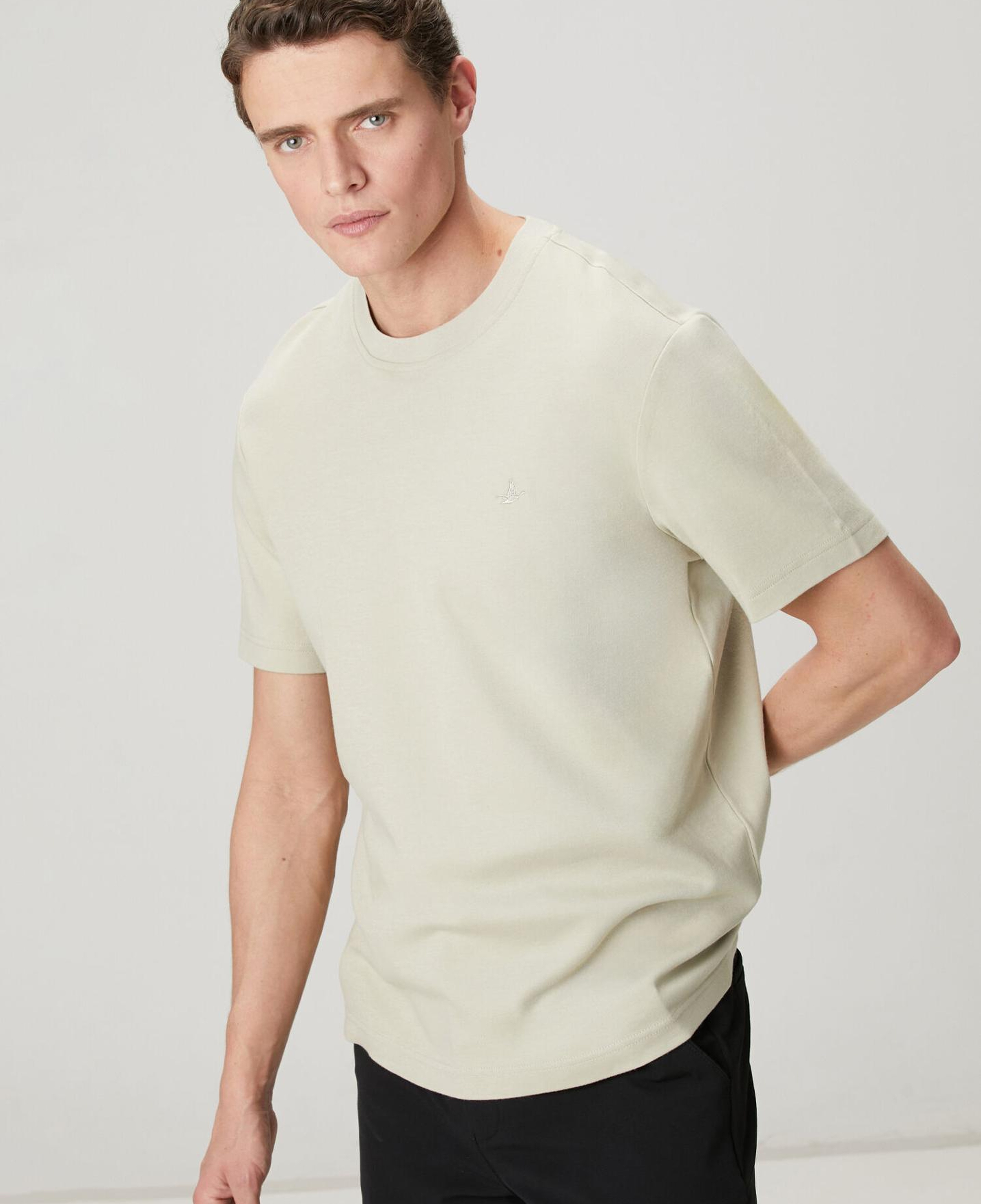 Beymen Club Erkek Çağla Relax Fit Interlock Basic T-shirt