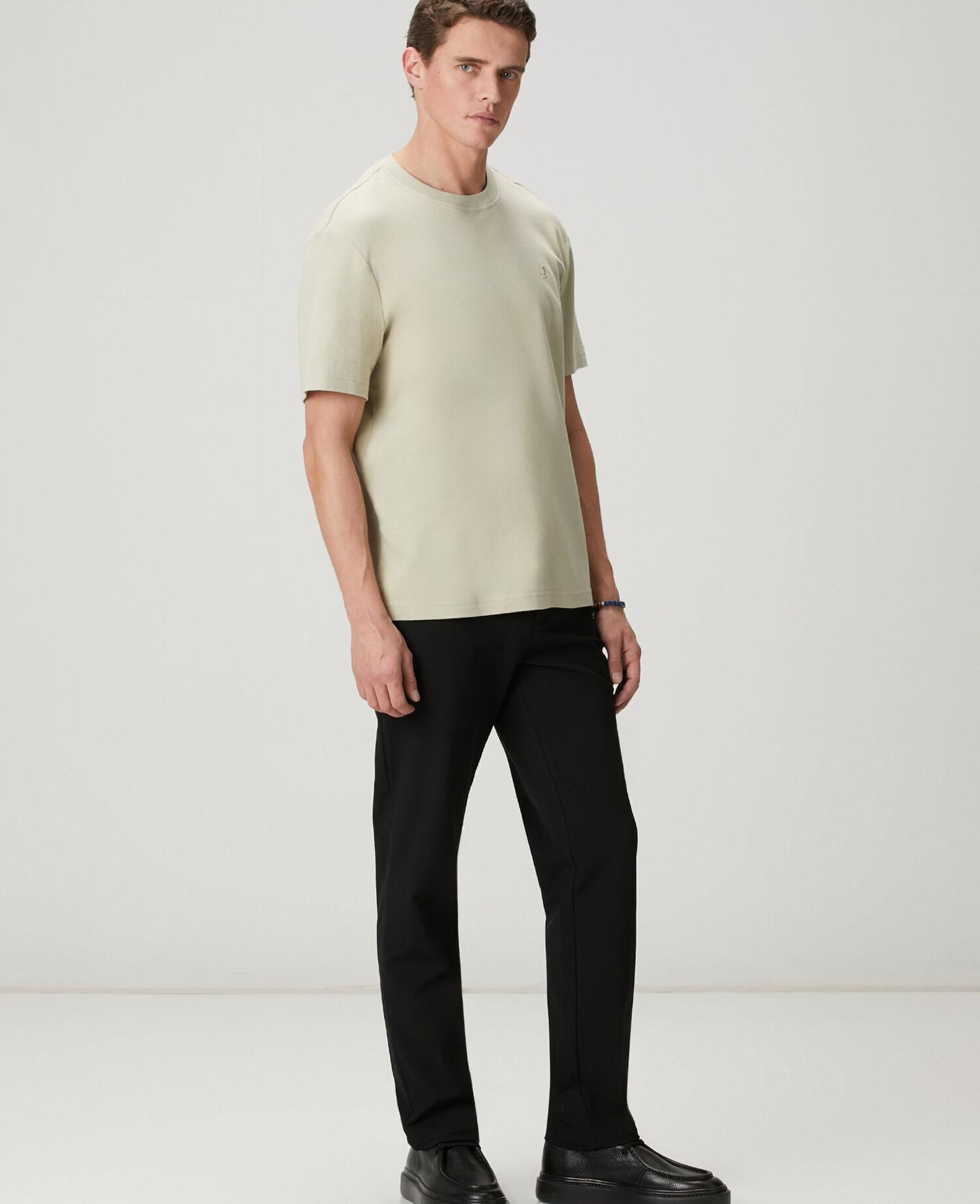 Beymen Club Erkek Çağla Relax Fit Interlock Basic T-shirt