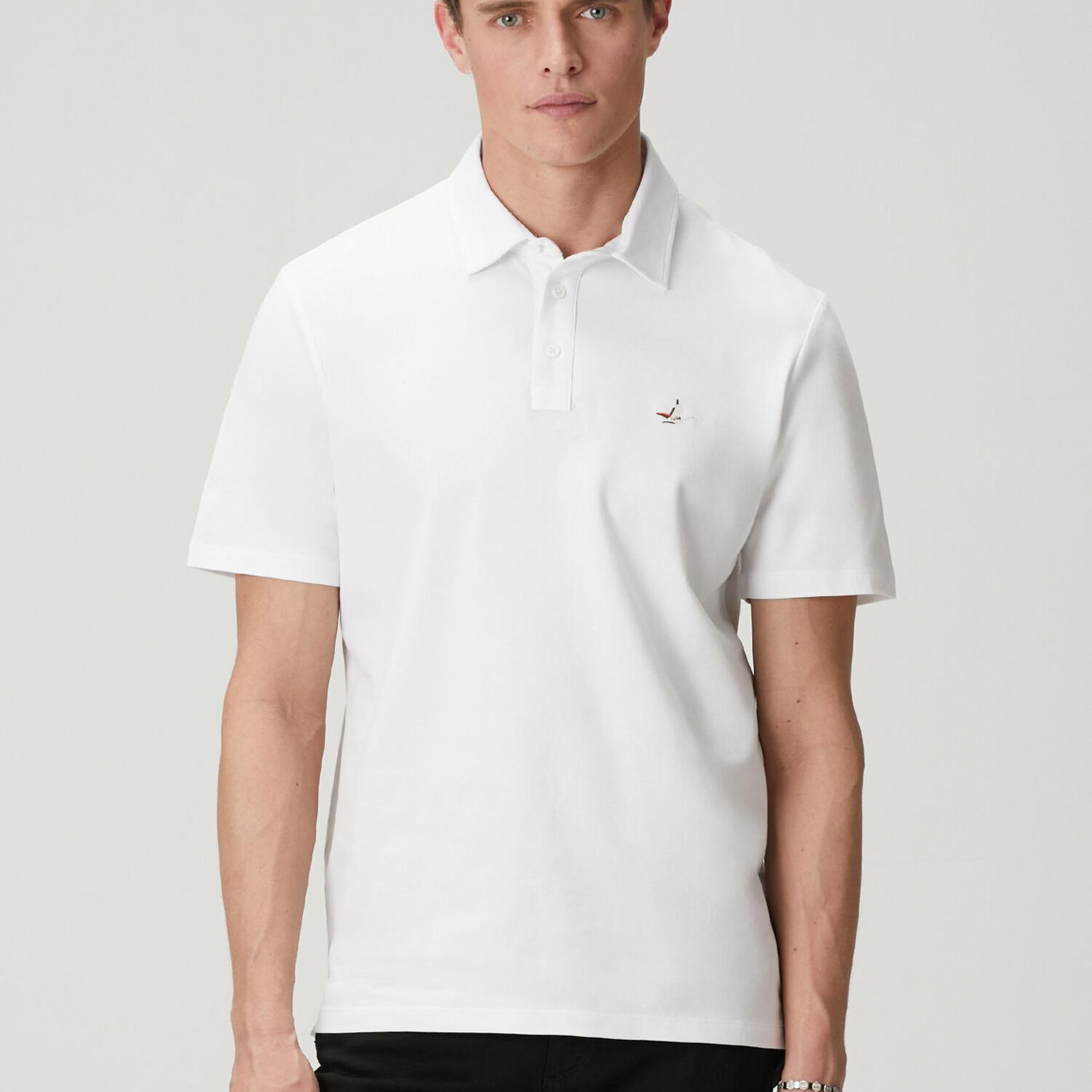 Beymen Club Erkek Comfort Fit Beyaz Polo Yaka T-shirt