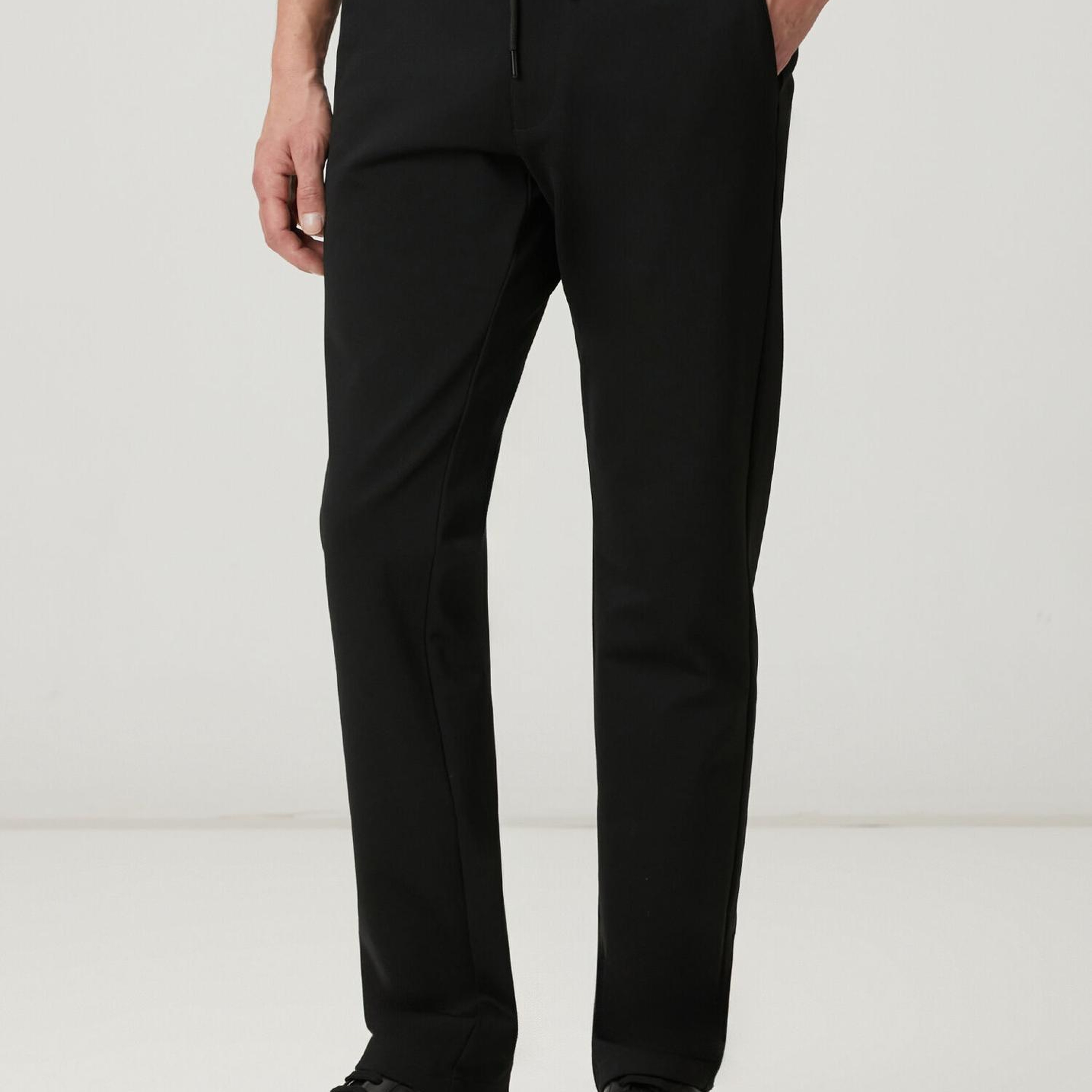 Beymen Club Erkek Siyah Beli Kordonlu Chino Pantolon