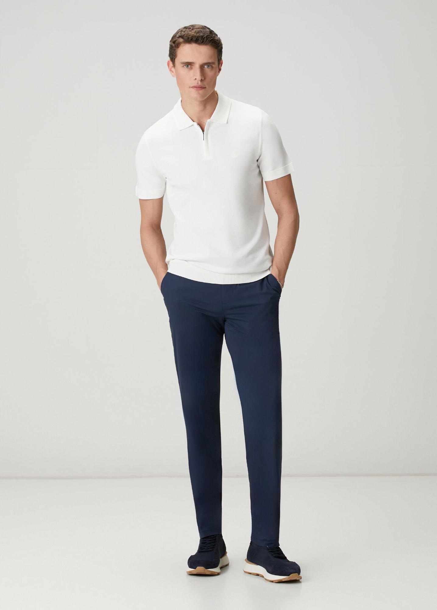 Beymen Club Erkek Lacivert Teknik Chino Pantolon