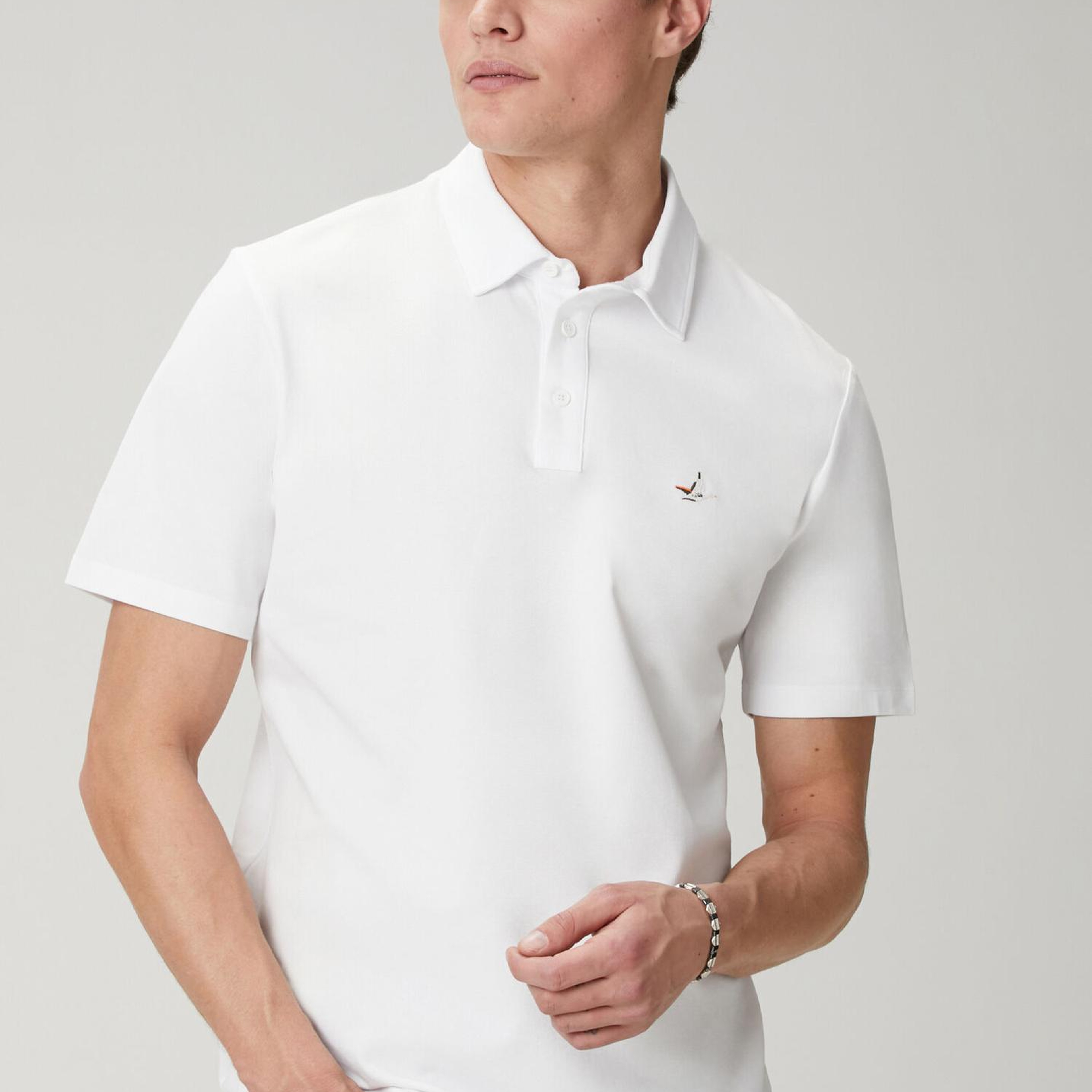 Beymen Club Erkek Comfort Fit Beyaz Polo Yaka T-shirt