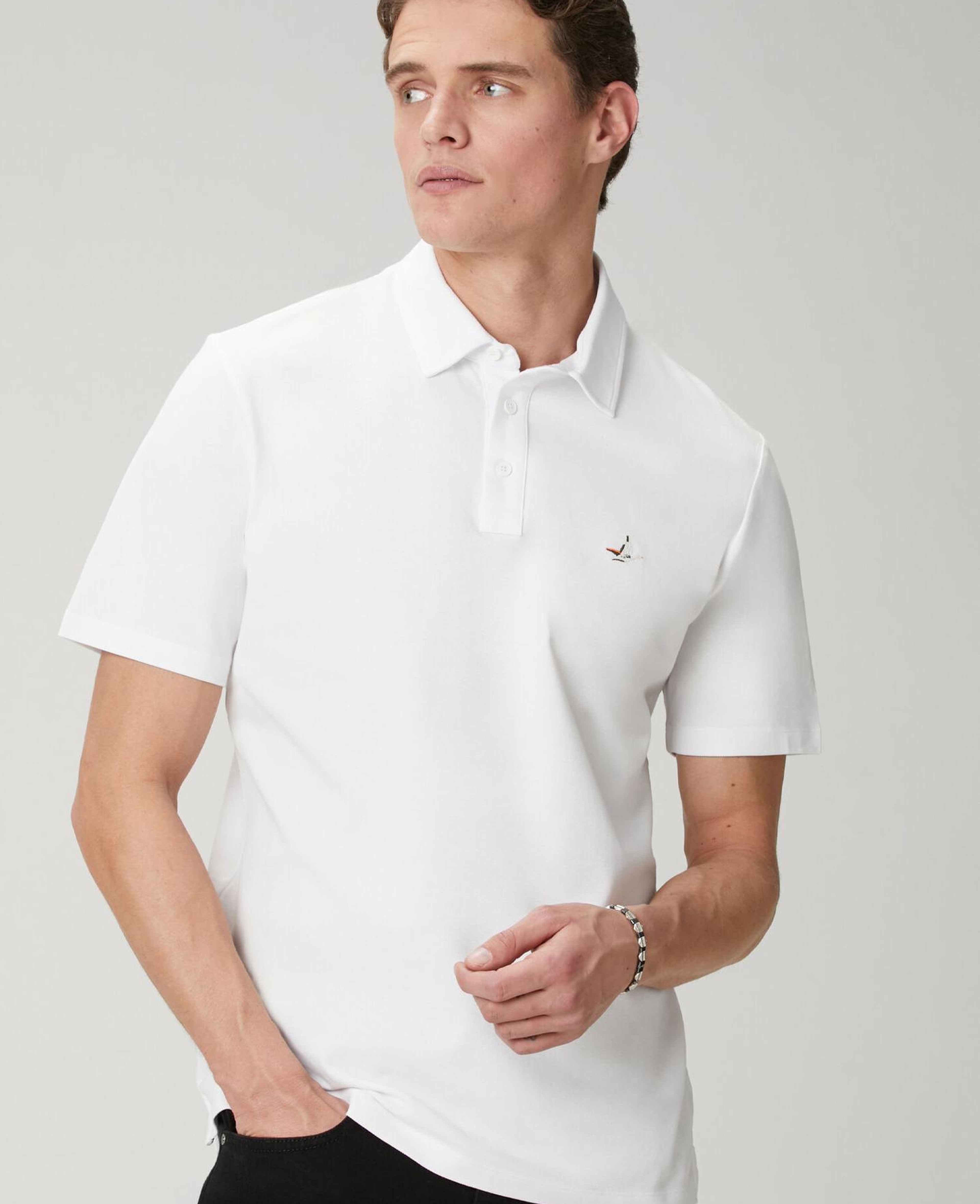 Beymen Club Erkek Comfort Fit Beyaz Polo Yaka T-shirt
