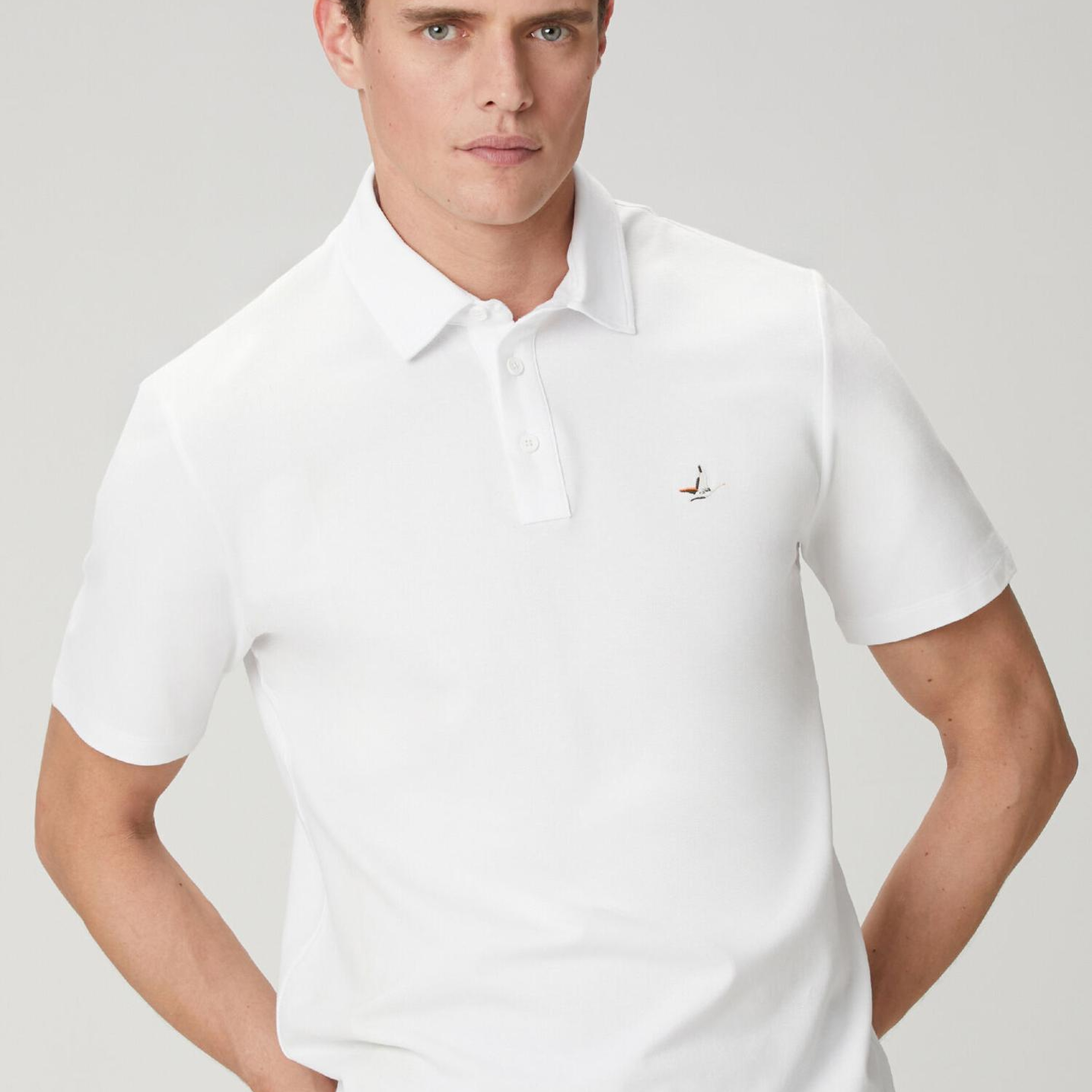 Beymen Club Erkek Comfort Fit Beyaz Polo Yaka T-shirt