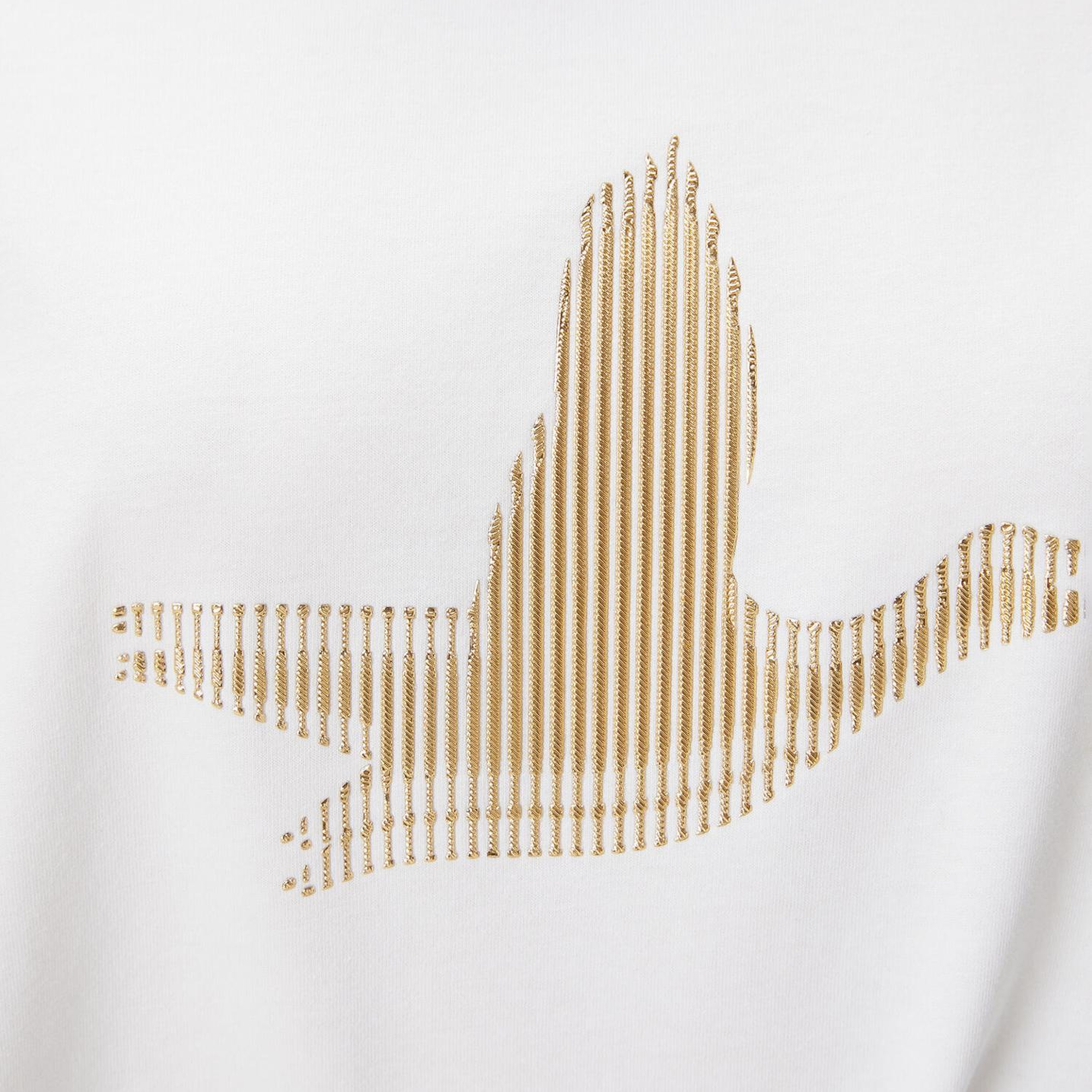 Beymen Club Kadın Beyaz Çizgili Logolu T-shirt