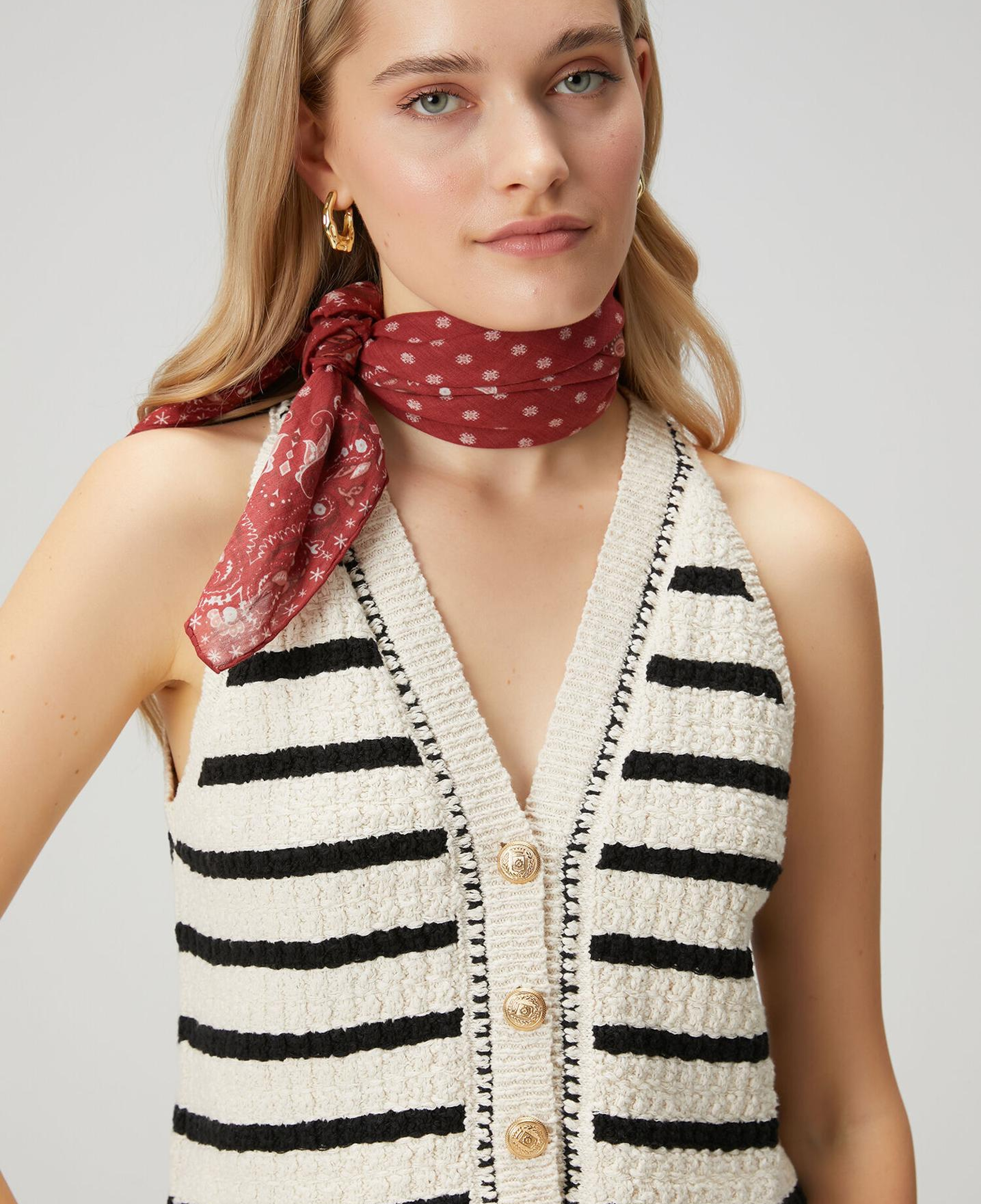 Beymen Club Kadın Kırık Beyaz Siyah Çizgili Yelek