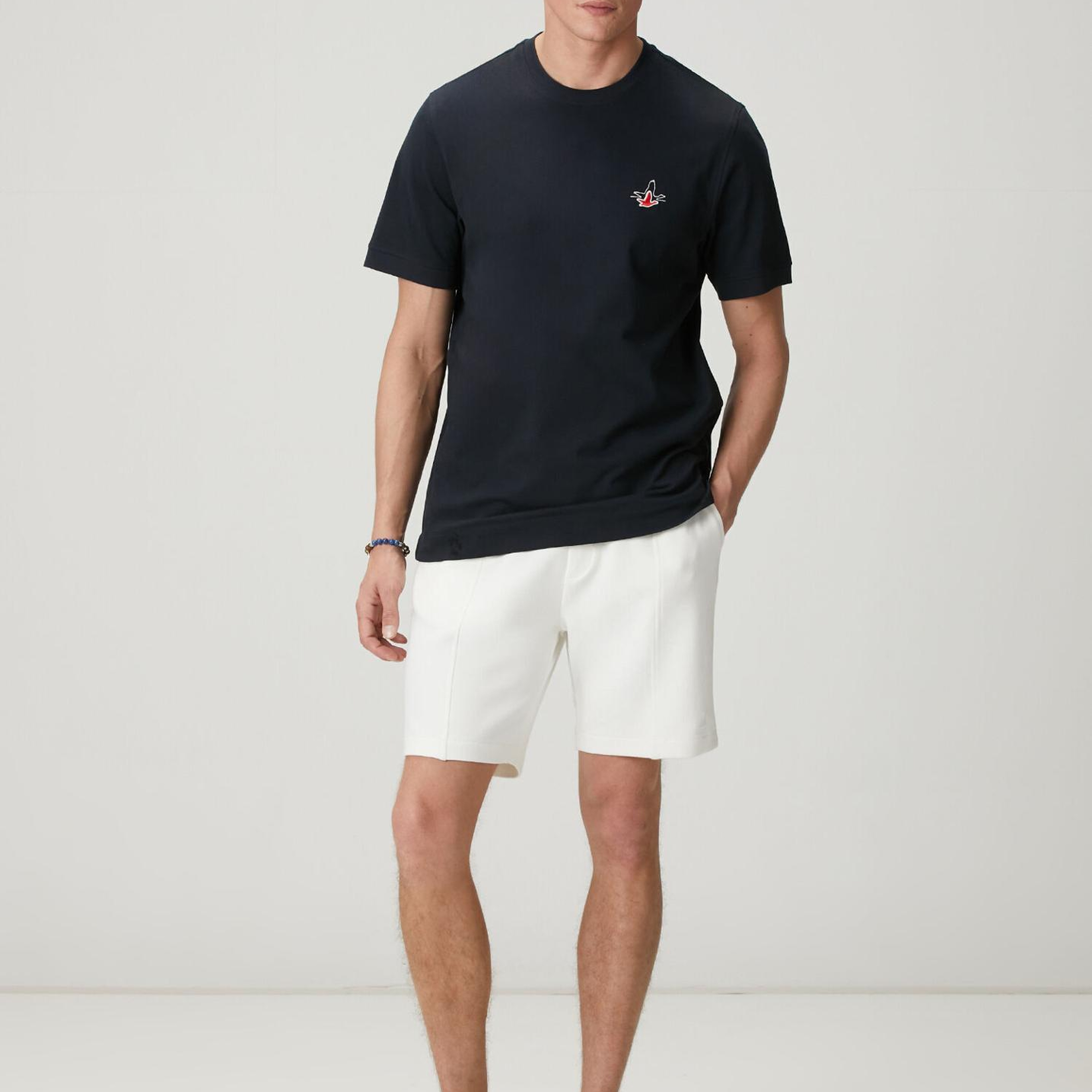 Beymen Club Erkek Kırık Beyaz Önü Dikiş Detaylı Scuba Şort Jersey