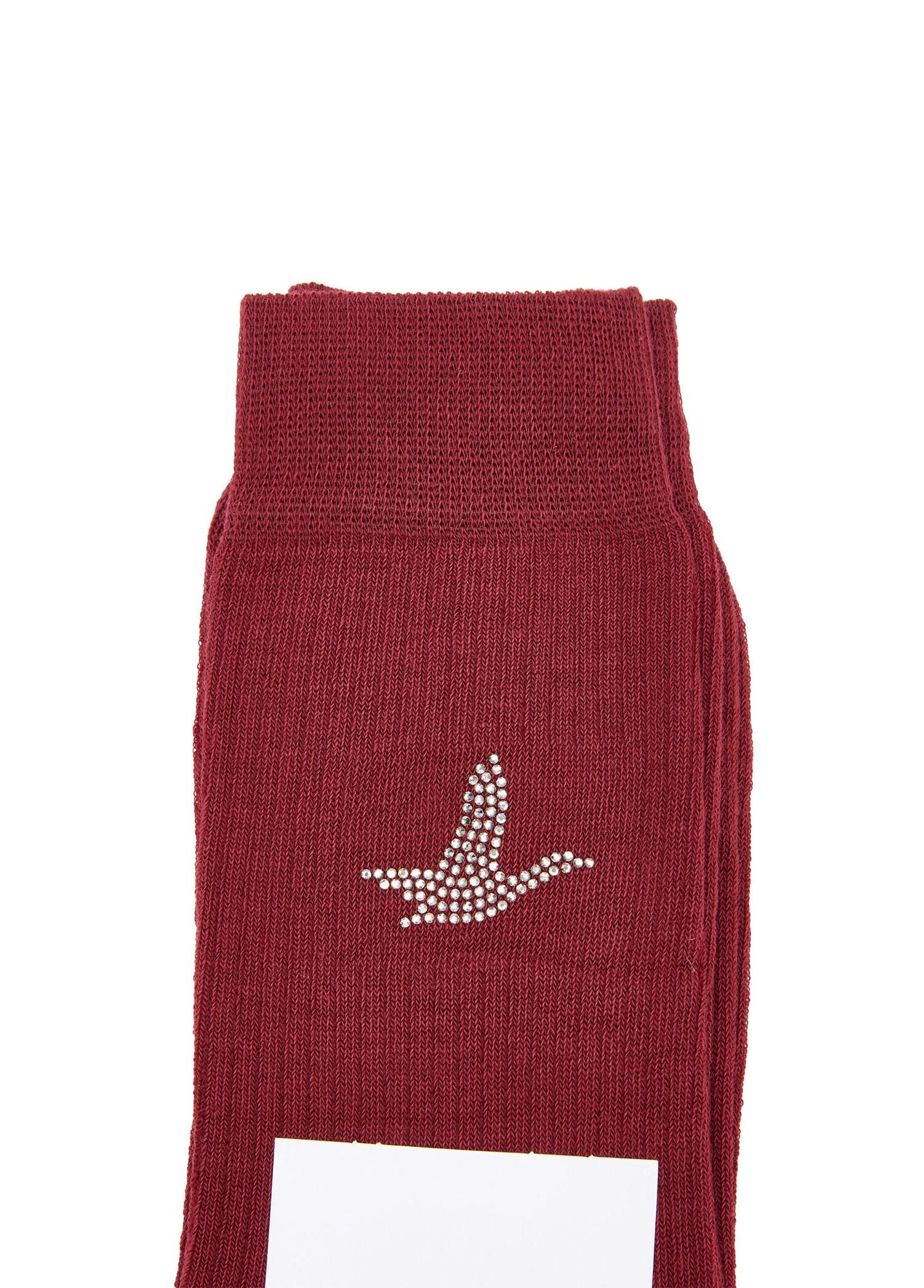 Beymen Club Kadın Bordo Kaz Logolu Çorap