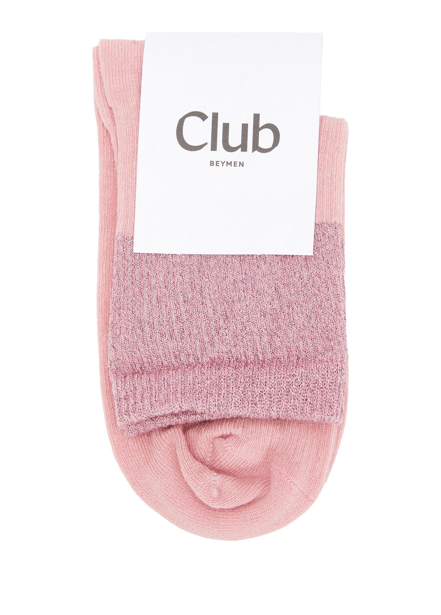 Beymen Club Kadın Pembe Simli Soket Çorap