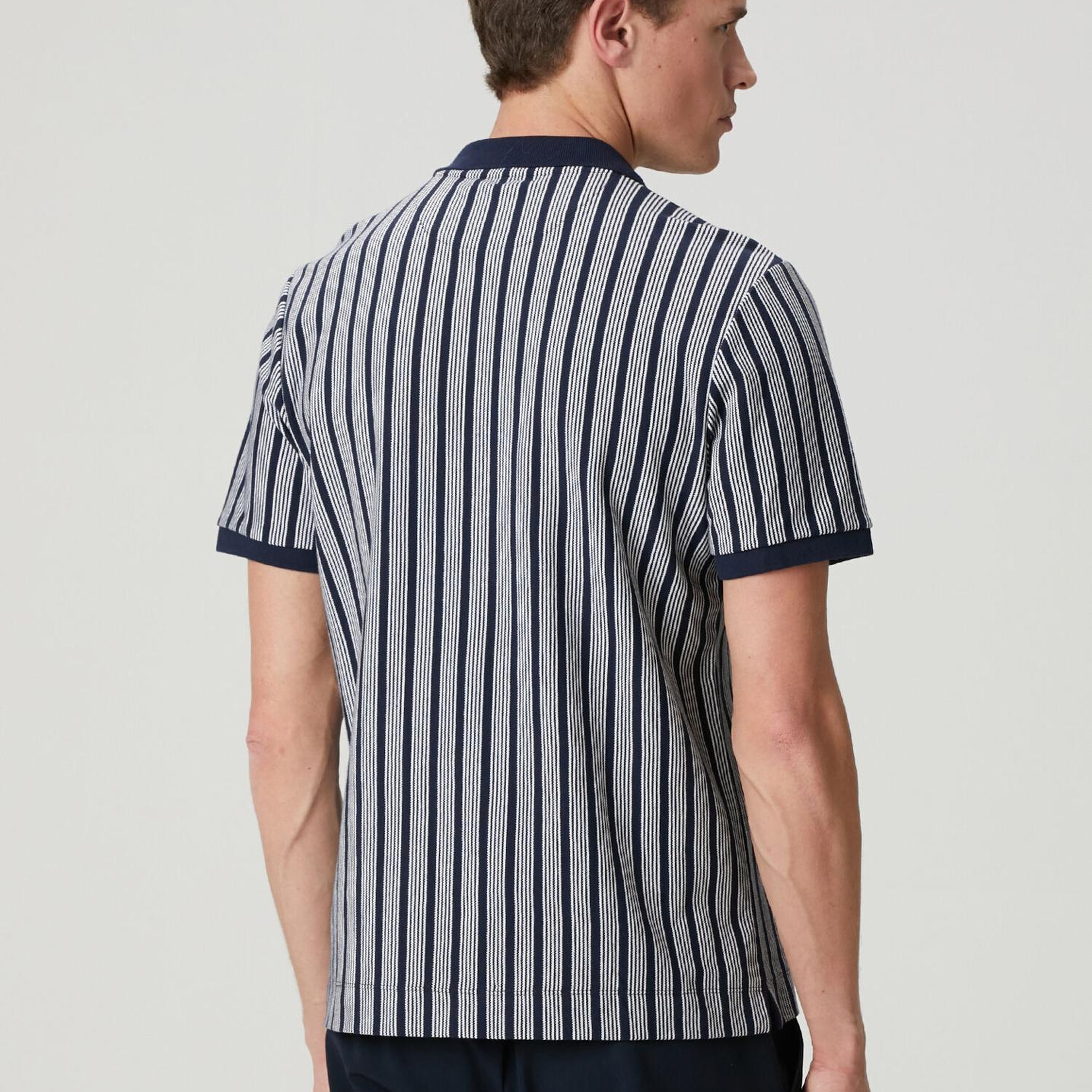 Beymen Club Erkek Lacivert Beyaz Comfort Fit Polo T-shirt
