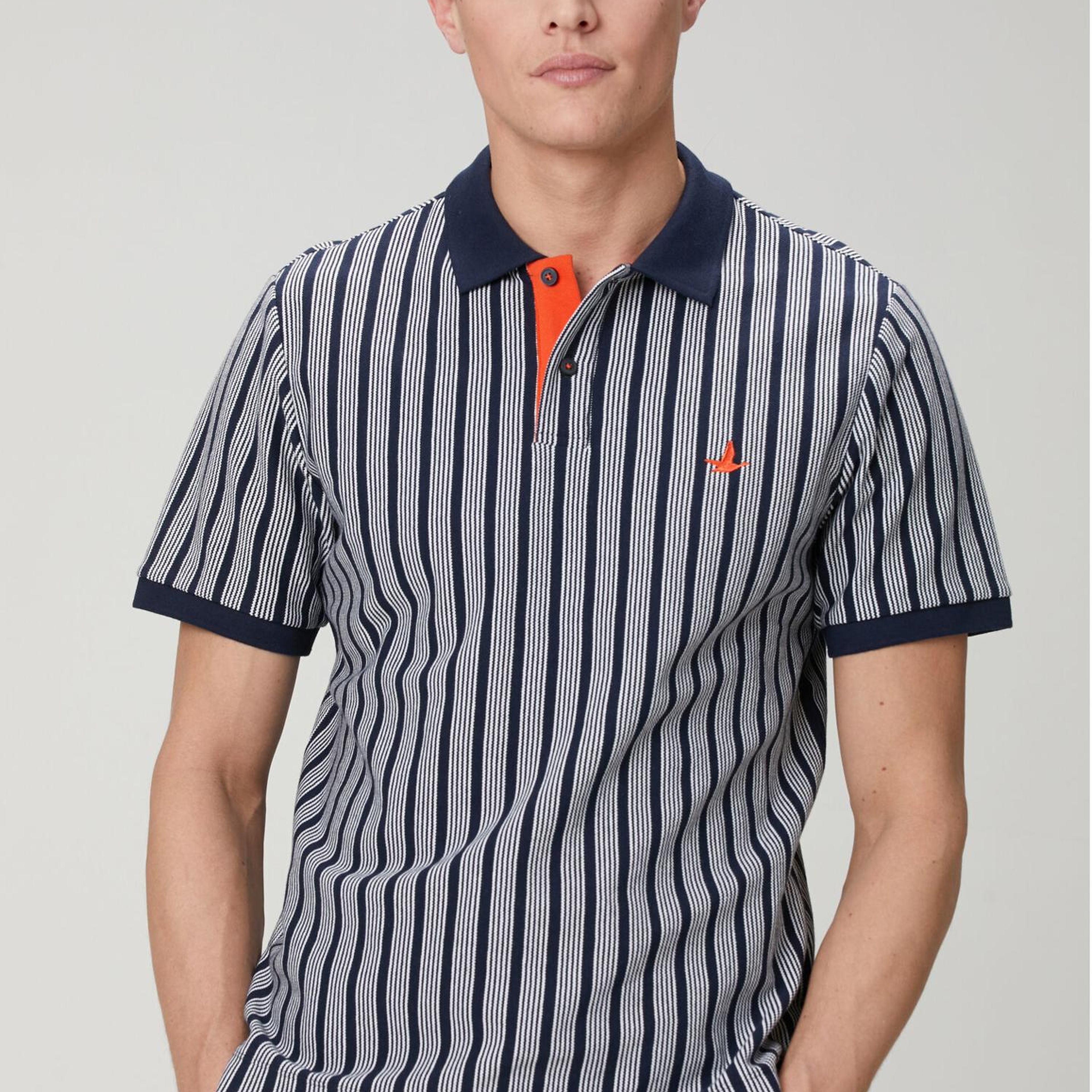 Beymen Club Erkek Lacivert Beyaz Comfort Fit Polo T-shirt
