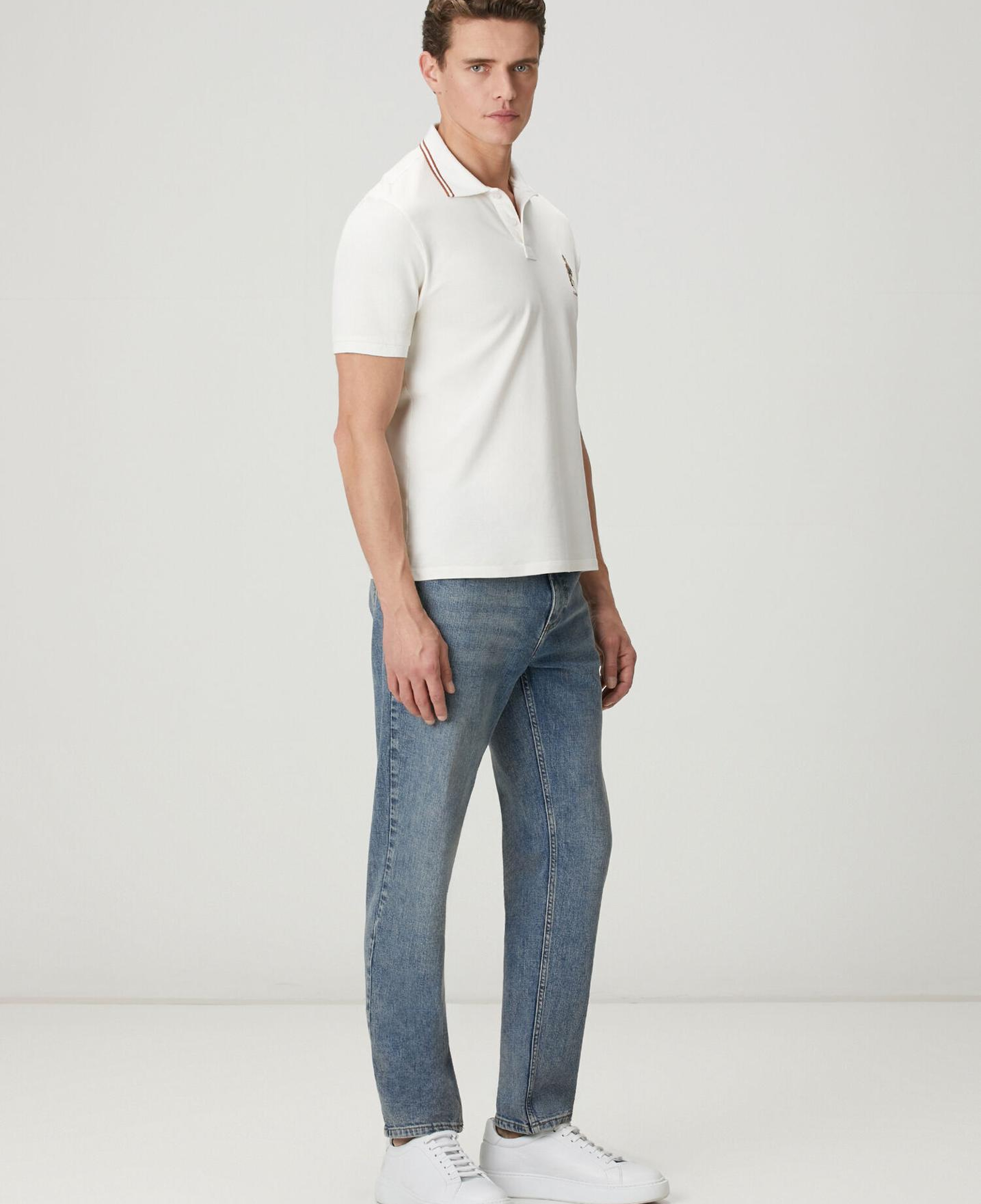Beymen Club Erkek Kırık Beyaz Comfort Fit Clubby Pike Polo T-shirt