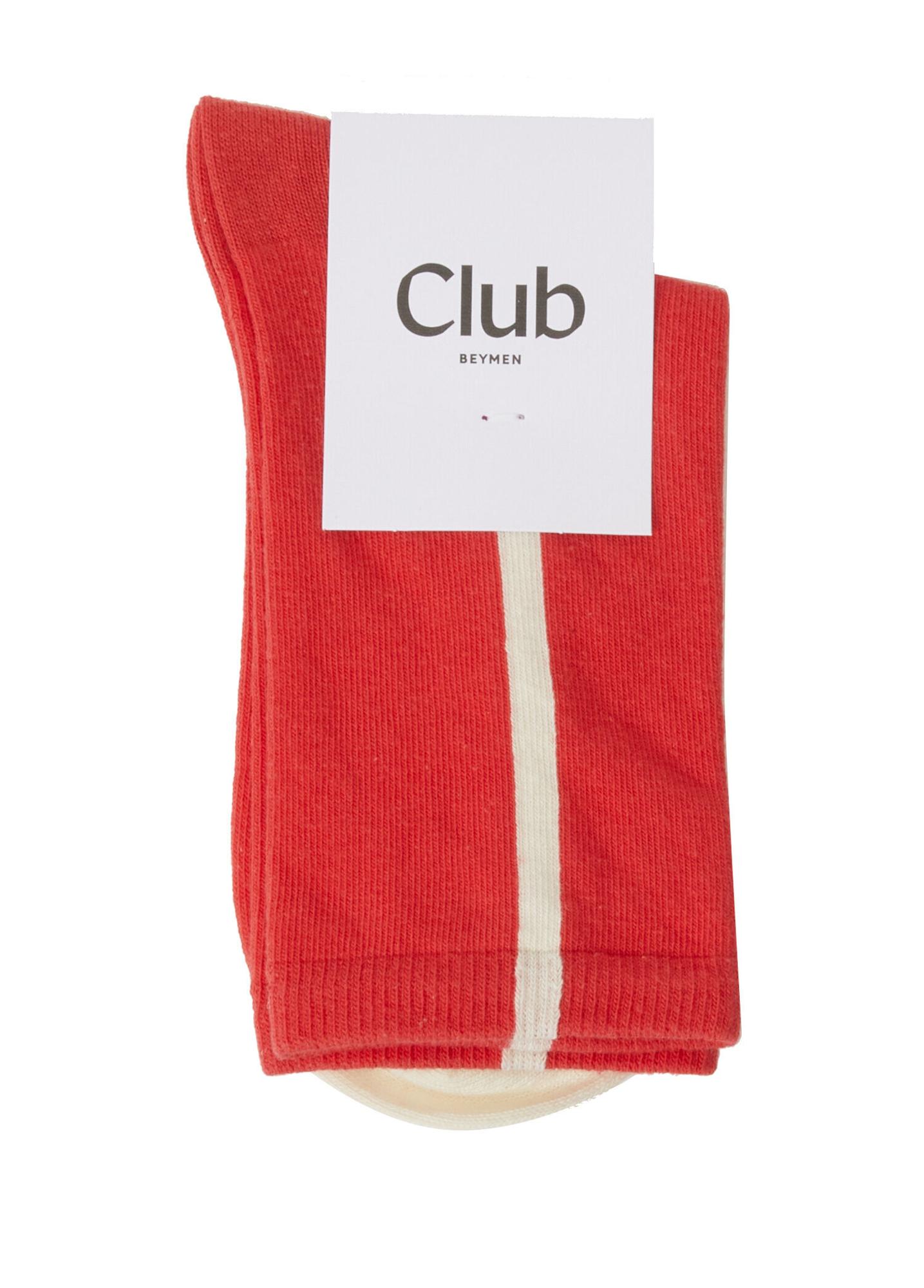 Beymen Club Kadın Nar Çiçeği Çizgili Çorap
