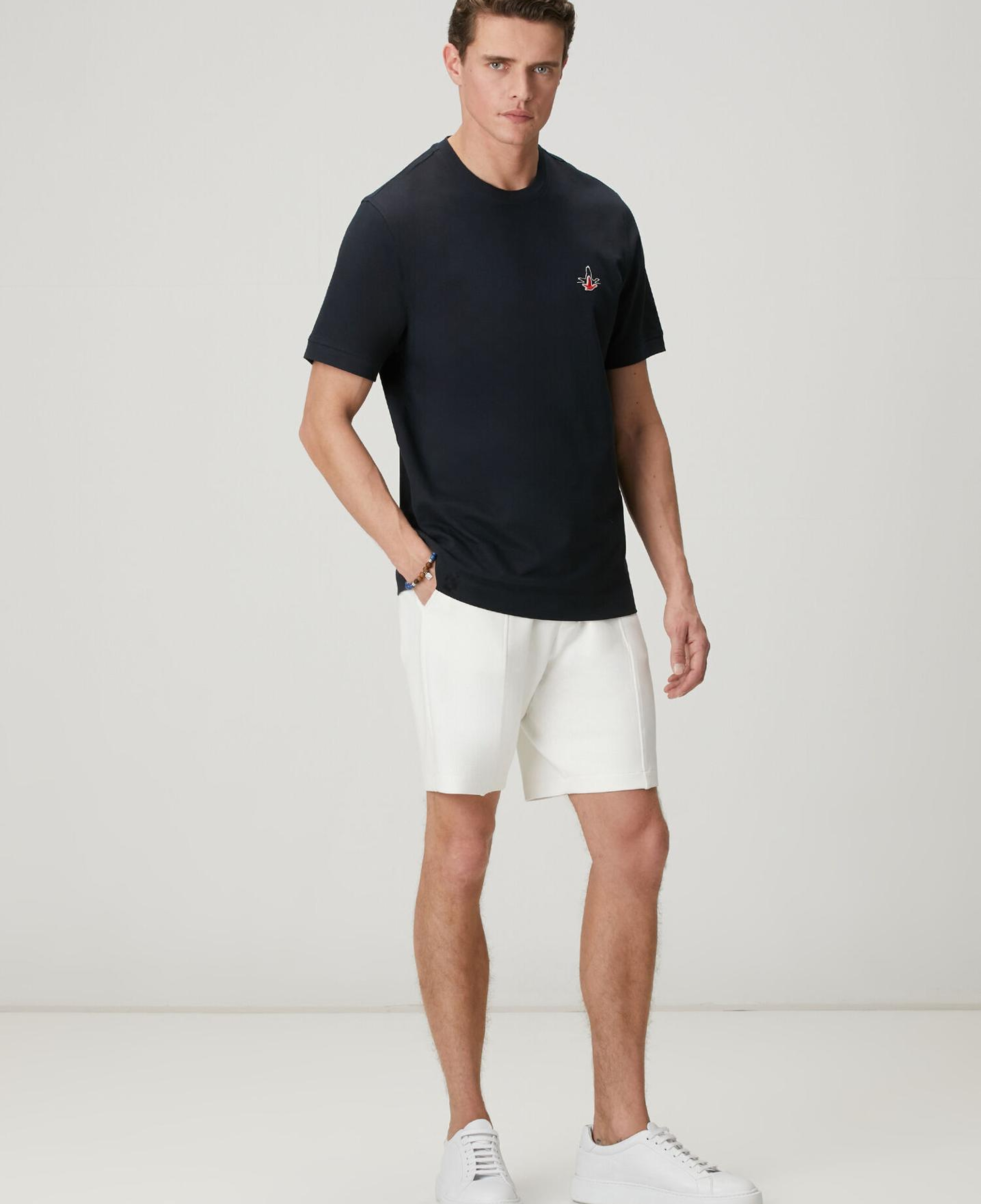 Beymen Club Erkek Lacivert Relax Fit Lycralı Pike -Tshirt