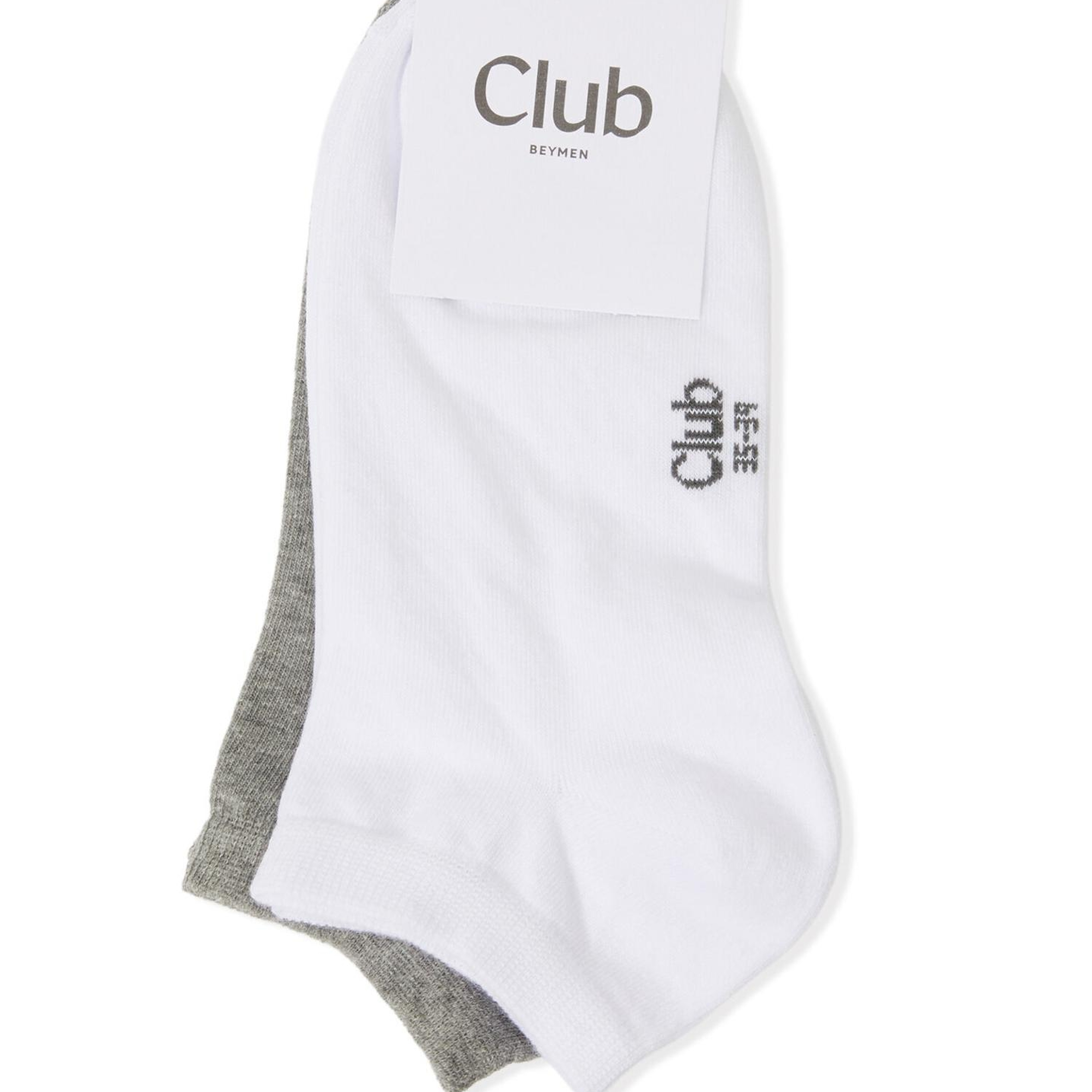 Beymen Club Kadın Beyaz Gri 2li Patik Çorap Seti