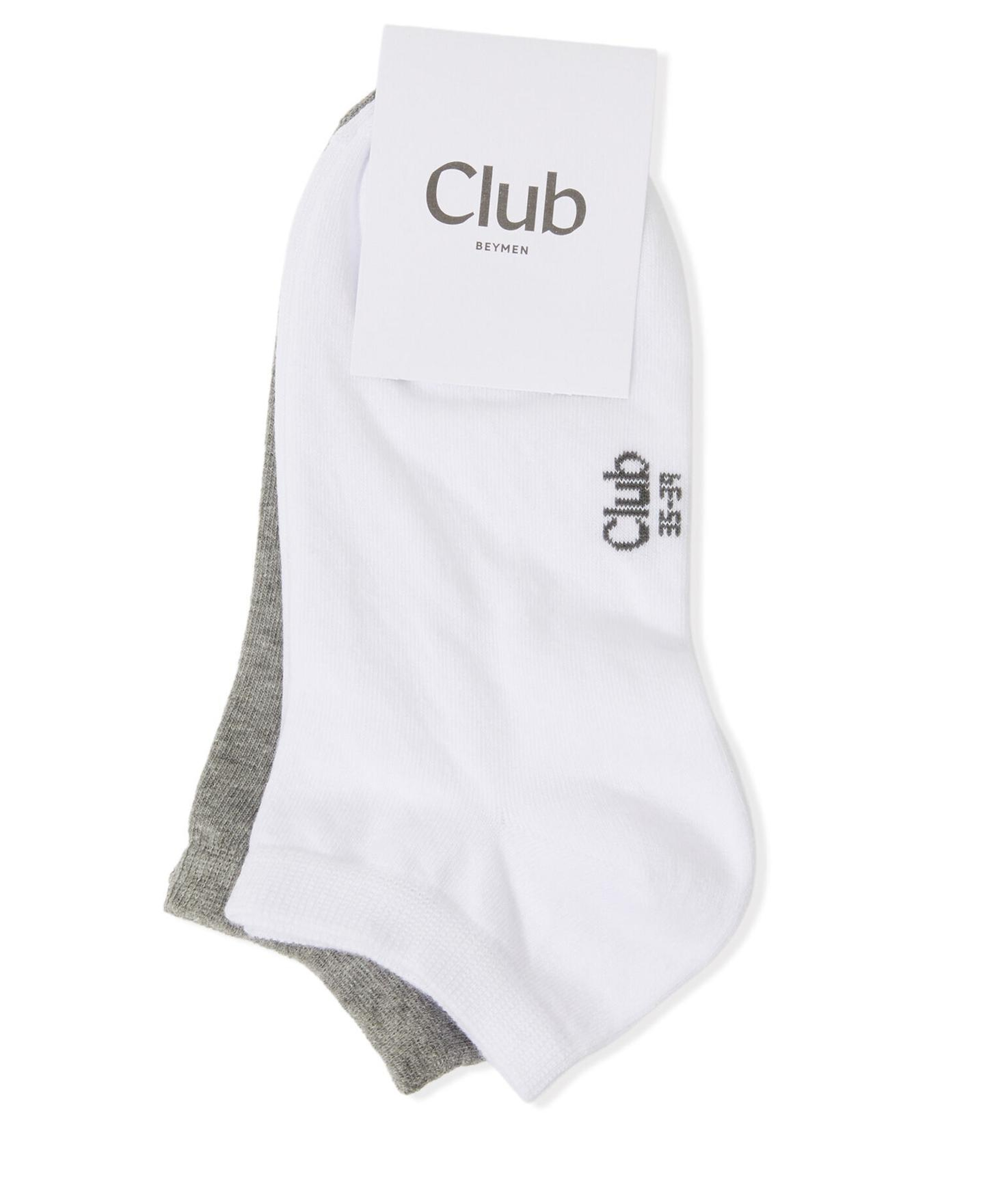 Beymen Club Kadın Beyaz Gri 2li Patik Çorap Seti