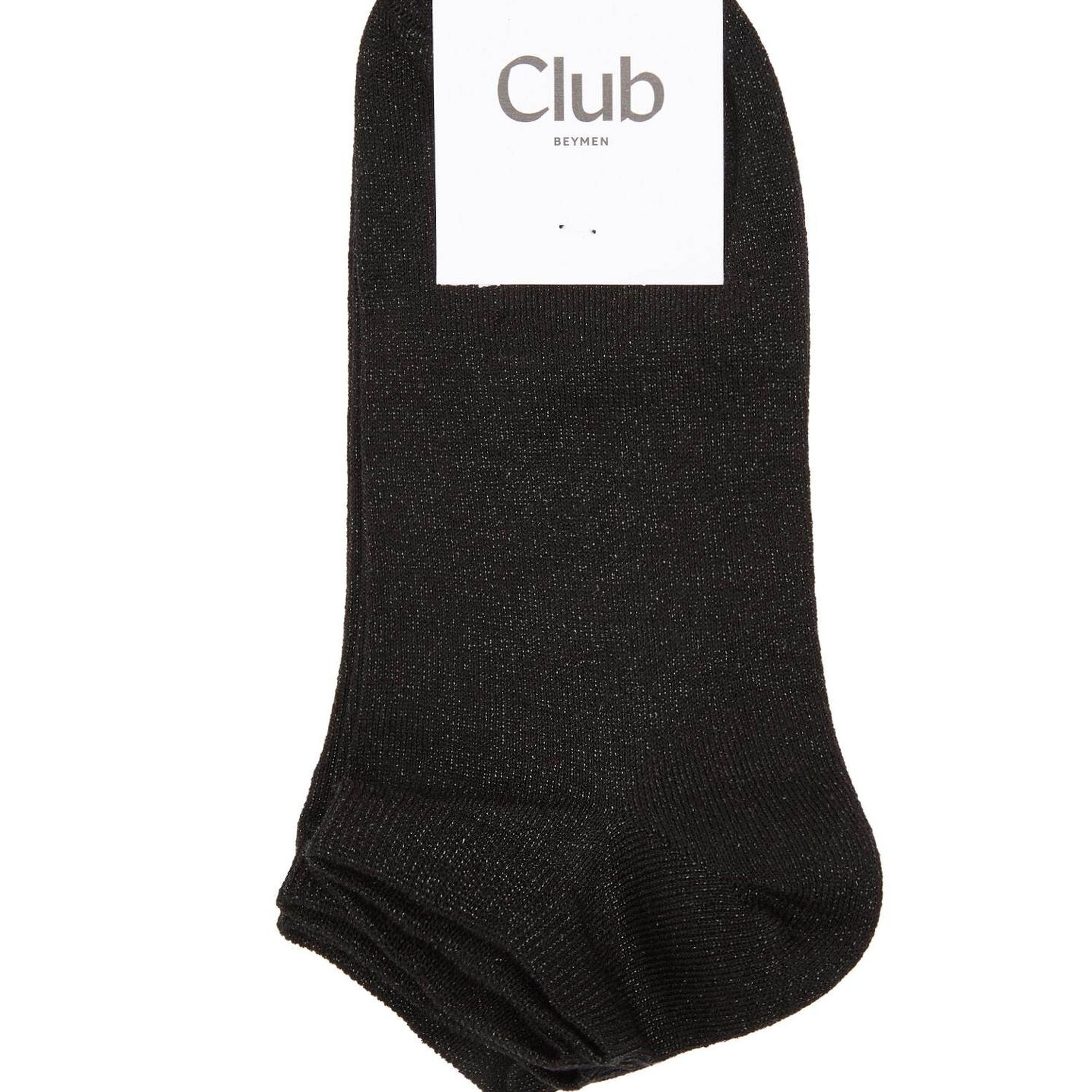 Beymen Club Kadın Siyah Simli 2li Patik Çorap Seti
