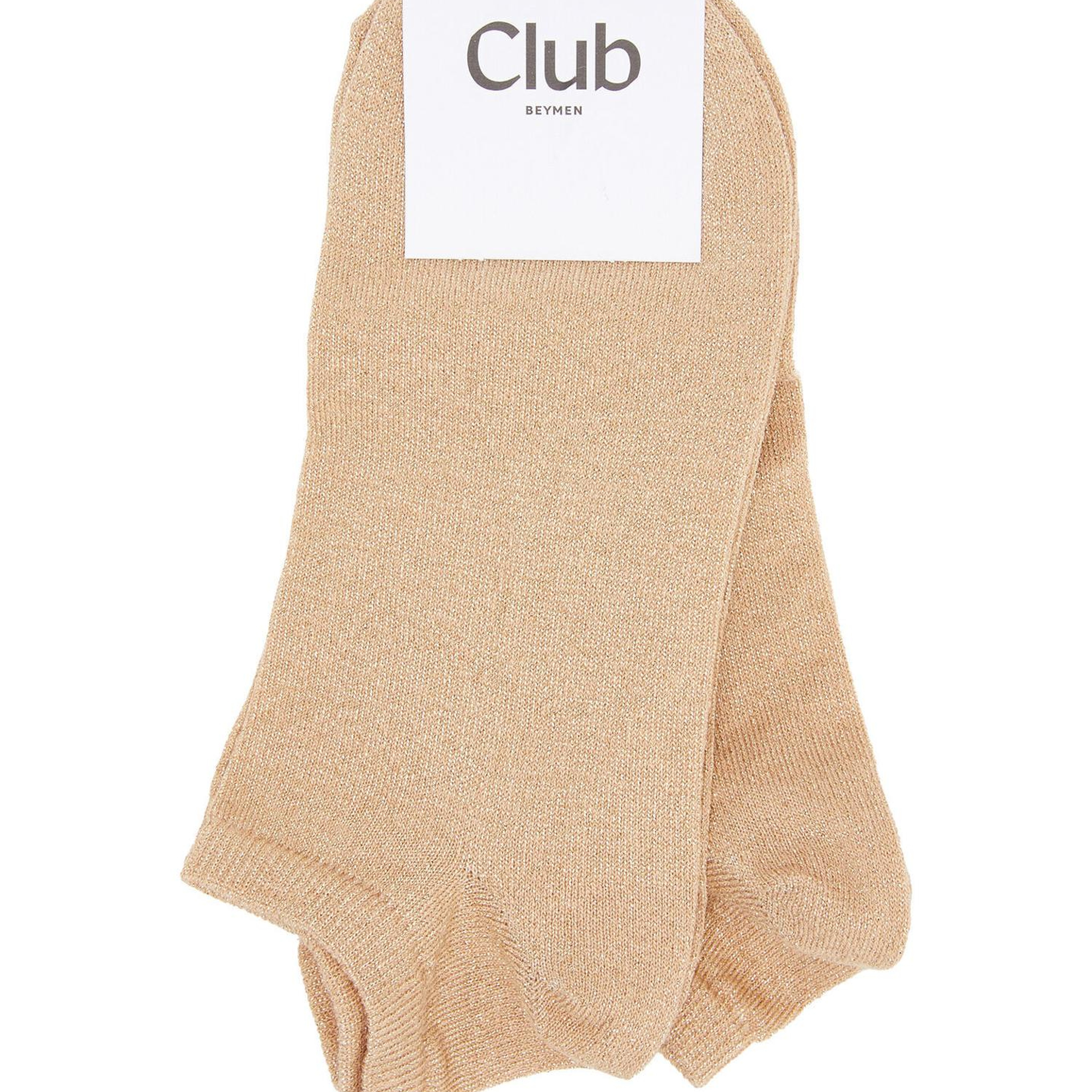 Beymen Club Kadın Bej Simli 2li Patik Çorap Seti