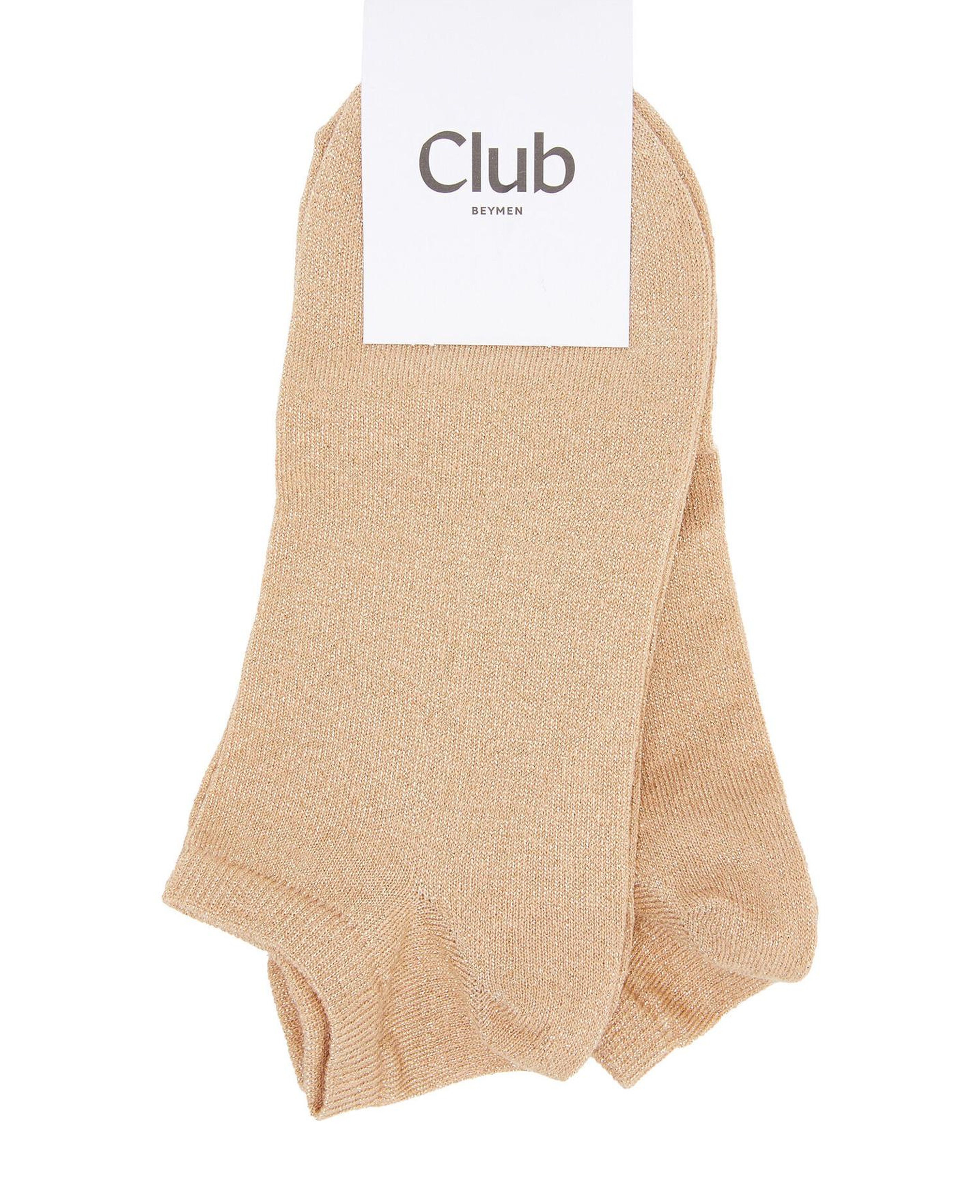 Beymen Club Kadın Bej Simli 2li Patik Çorap Seti