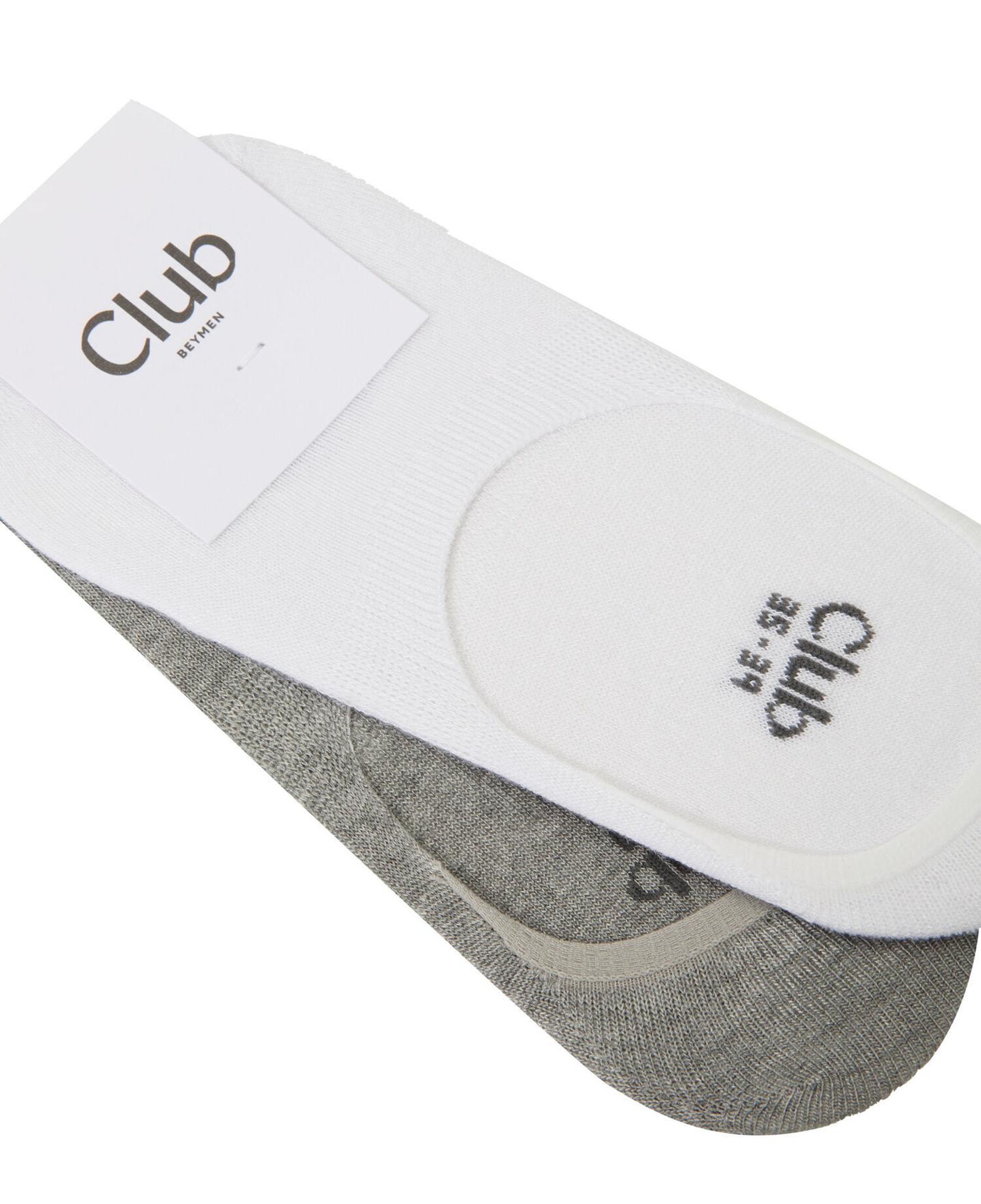 Beymen Club Kadın Beyaz Gri Bambu Çorap Seti
