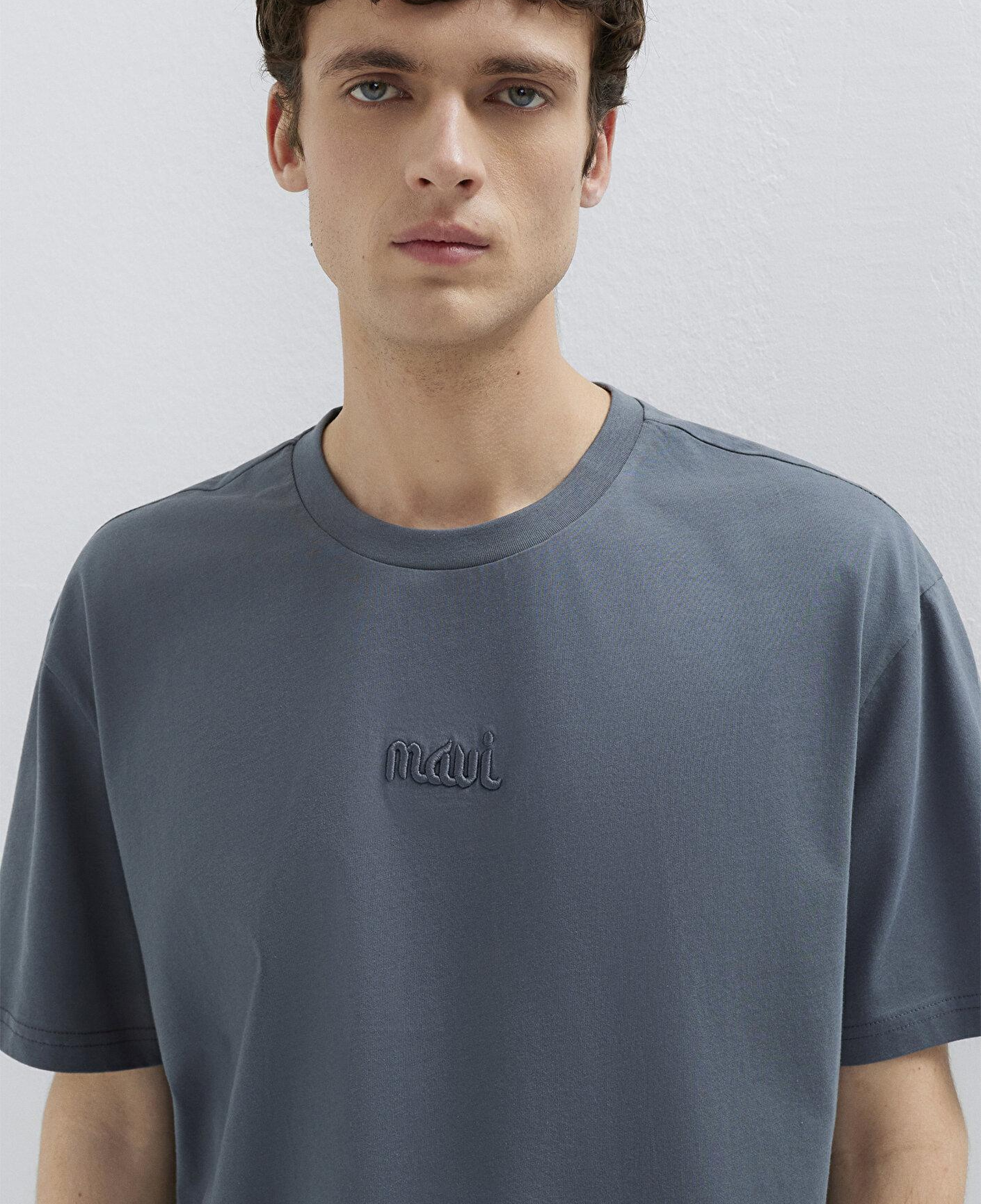 Mavi Mavi Baskılı Lacivert Tişört Loose Fit / Bol Rahat Kesim 0610100-80776