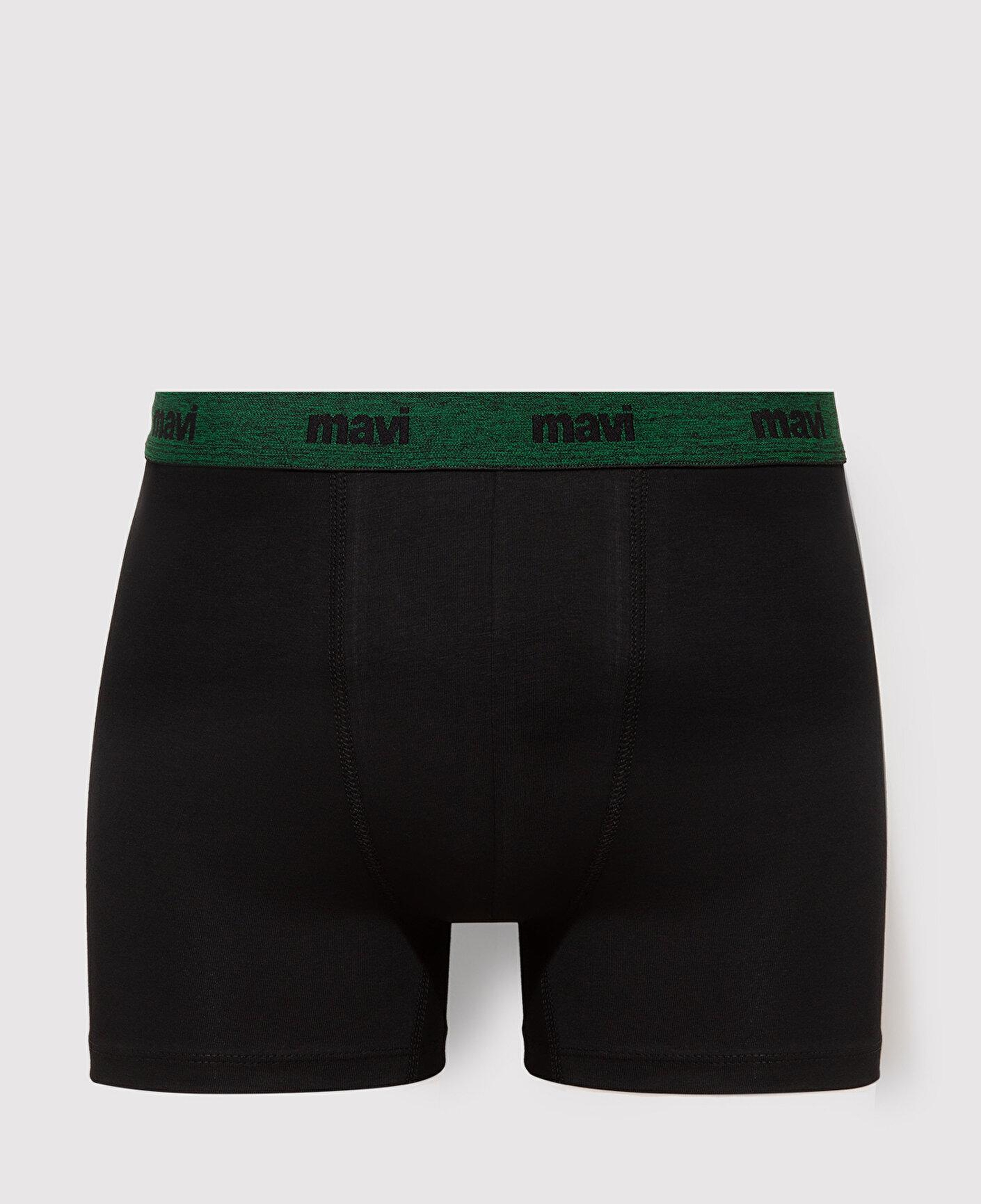 Mavi 3lü Baskılı Siyah Boxer 0912347-900