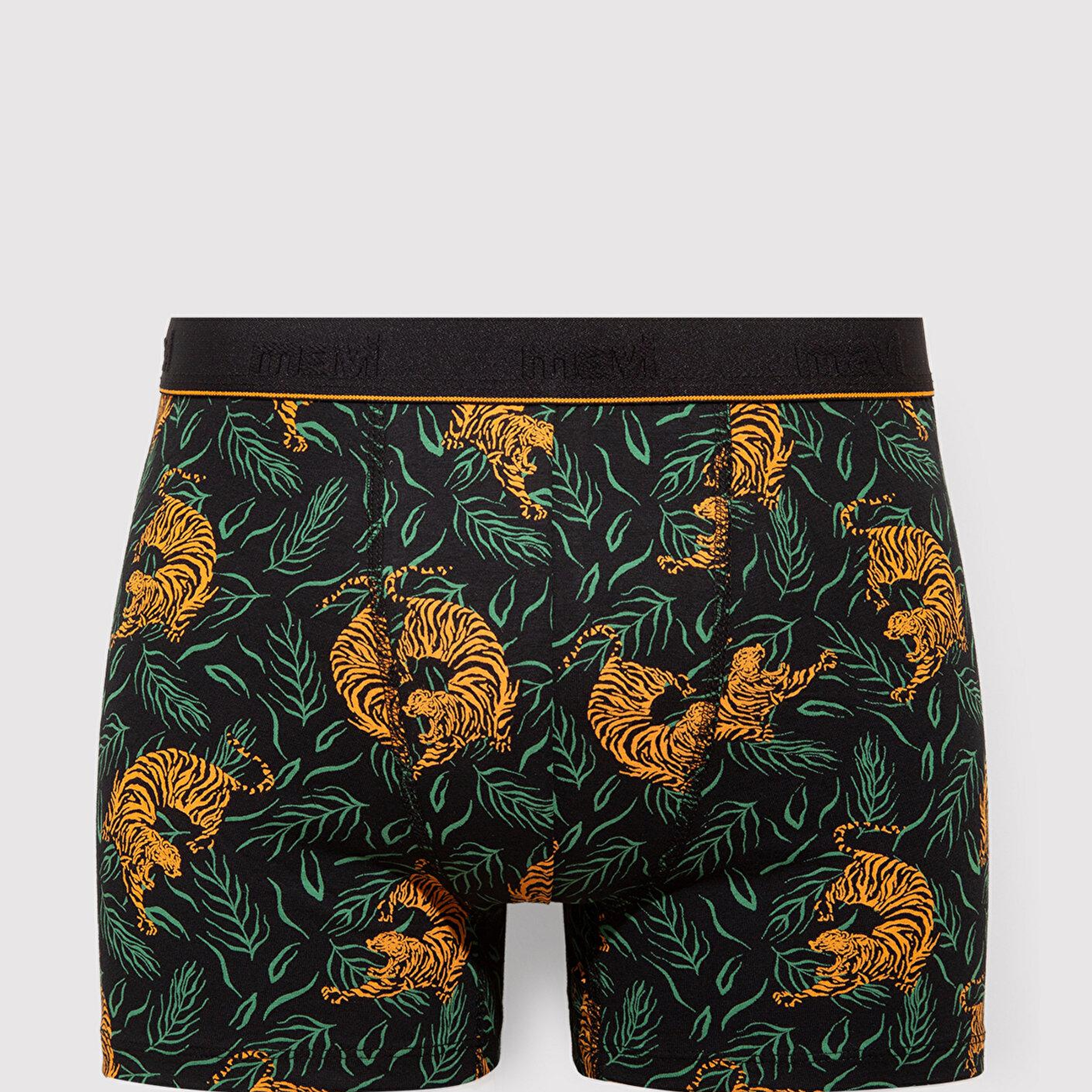 Mavi 3lü Baskılı Siyah Boxer 0912347-900