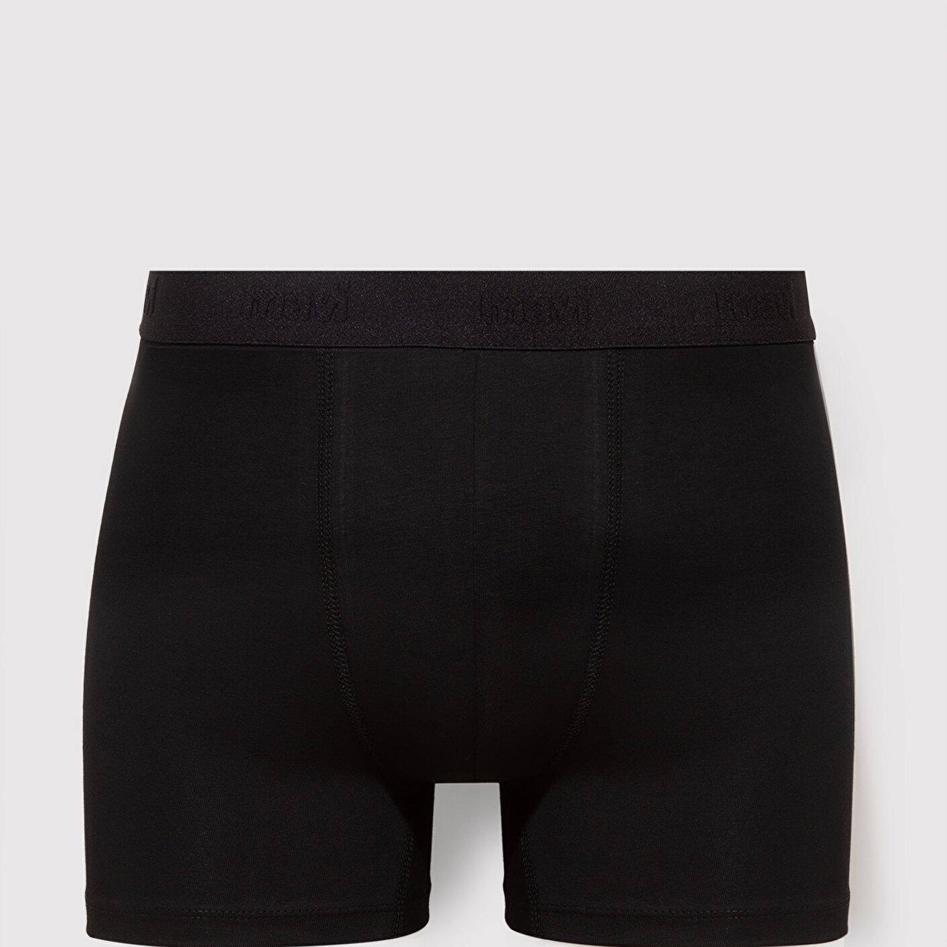Mavi 3lü Baskılı Siyah Boxer 0912347-900