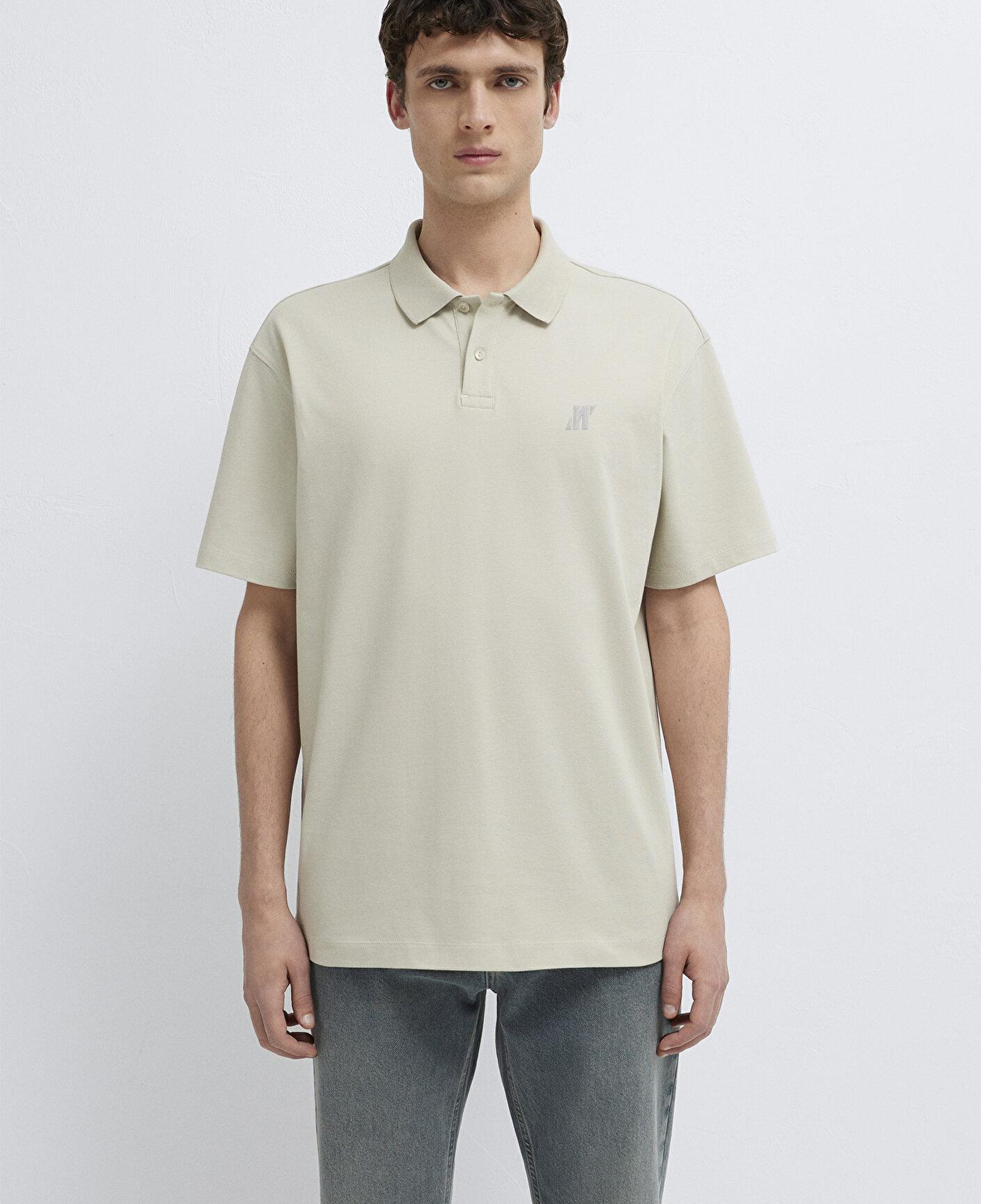 Mavi Mavi Pro Bej Polo Tişört Loose Fit / Bol Rahat Kesim 0613433-70144