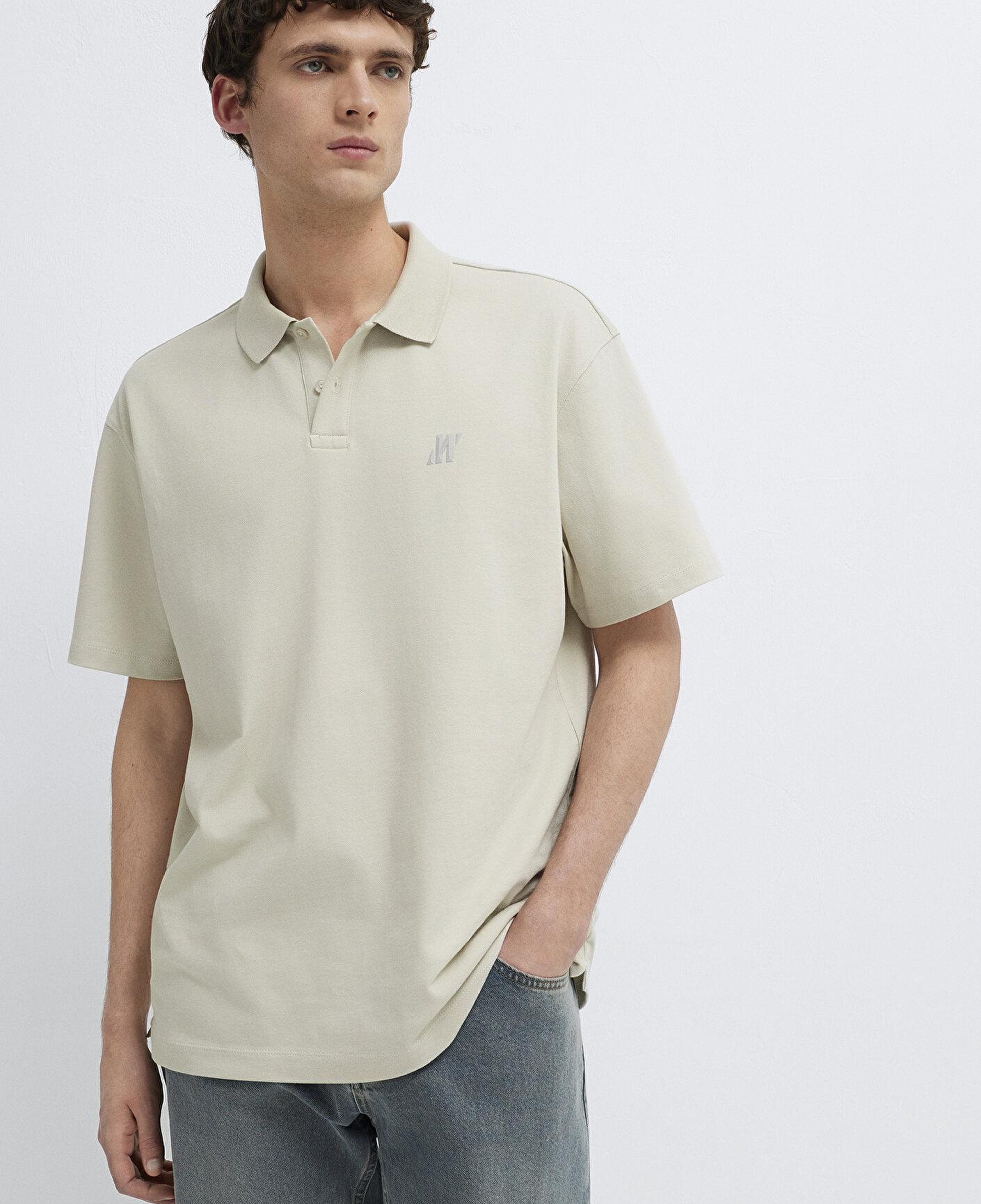 Mavi Mavi Pro Bej Polo Tişört Loose Fit / Bol Rahat Kesim 0613433-70144