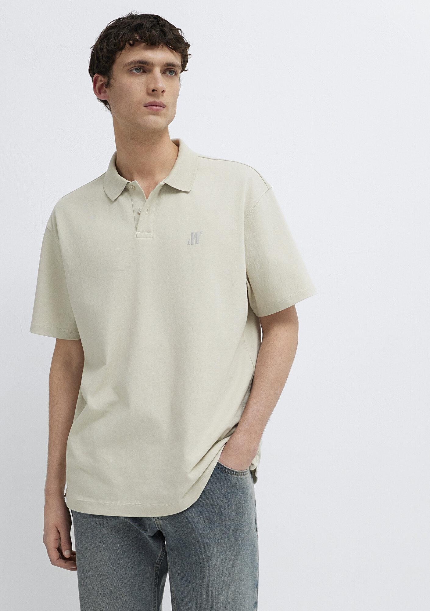 Mavi Mavi Pro Bej Polo Tişört Loose Fit / Bol Rahat Kesim 0613433-70144