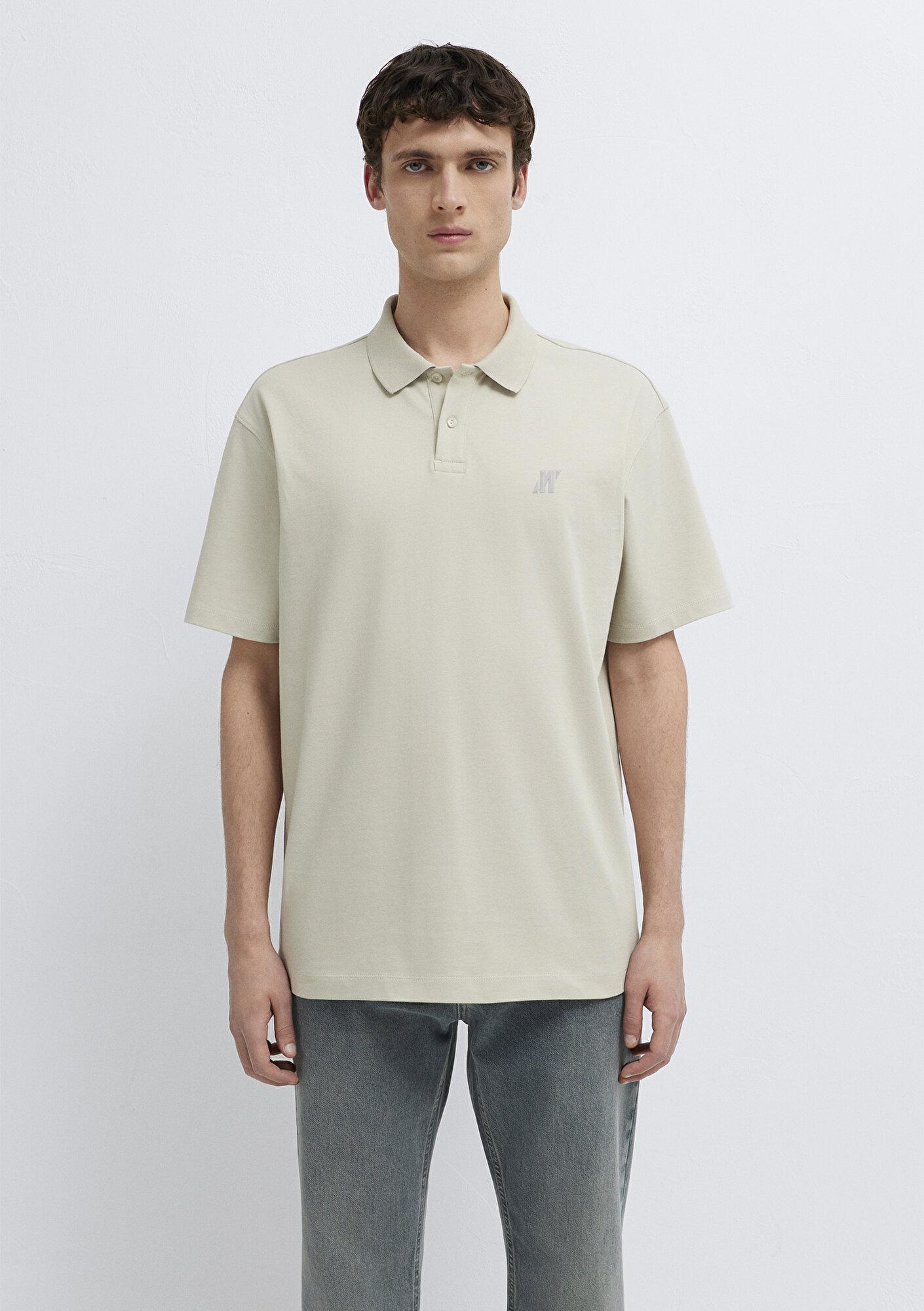 Mavi Mavi Pro Bej Polo Tişört Loose Fit / Bol Rahat Kesim 0613433-70144