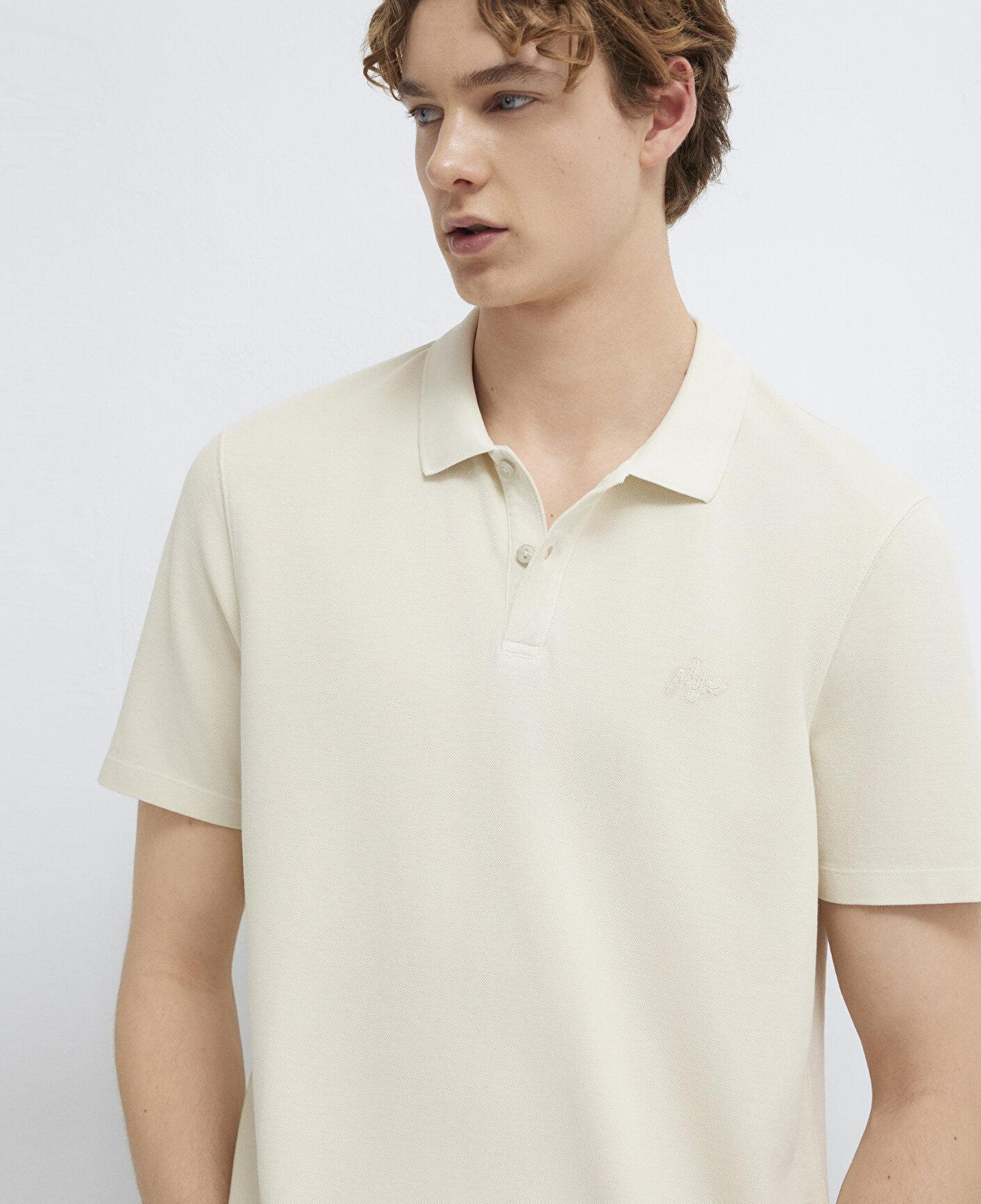 Mavi Bej Tişört Slim Fit / Dar Kesim 0613618-70140