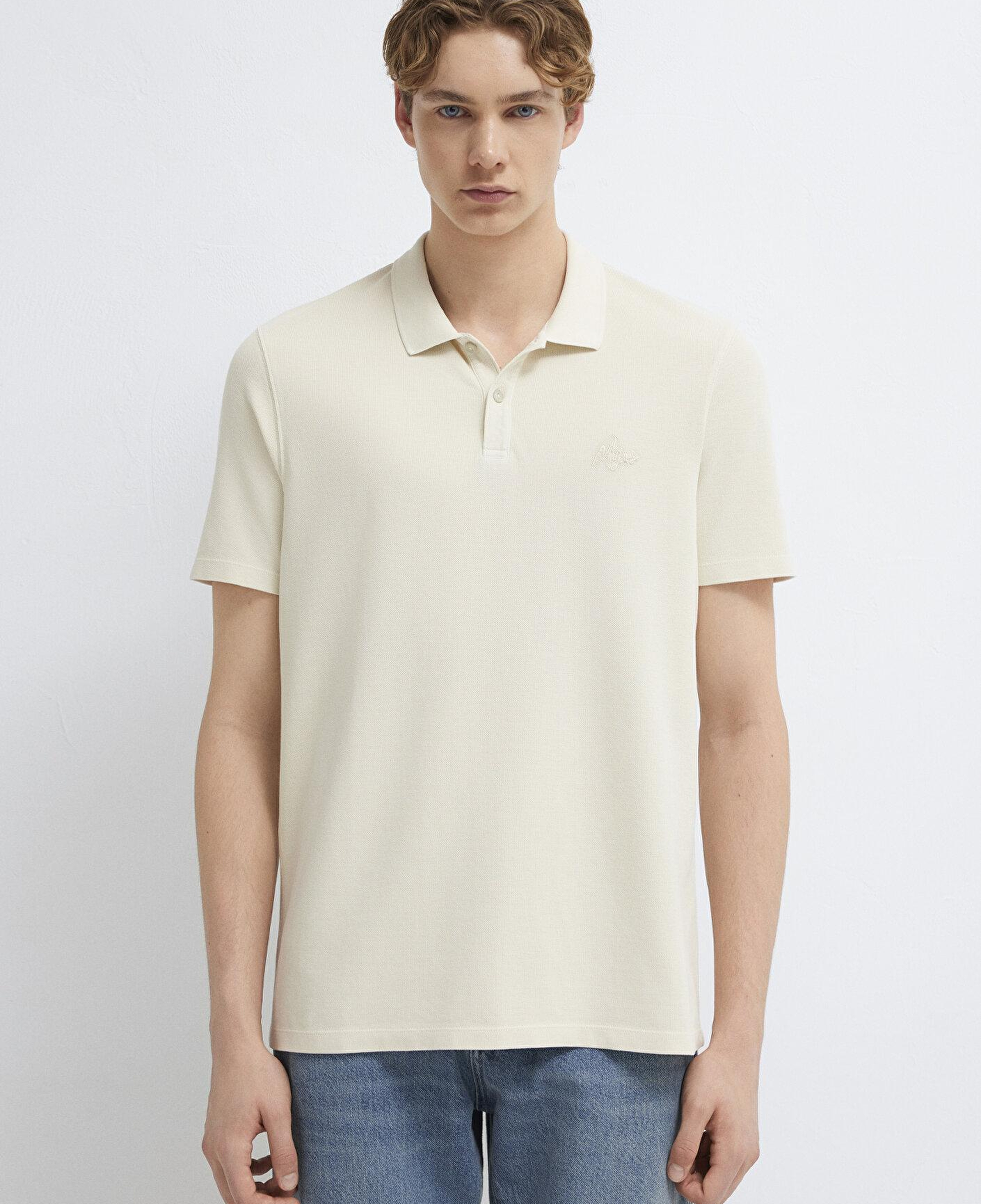 Mavi Bej Tişört Slim Fit / Dar Kesim 0613618-70140