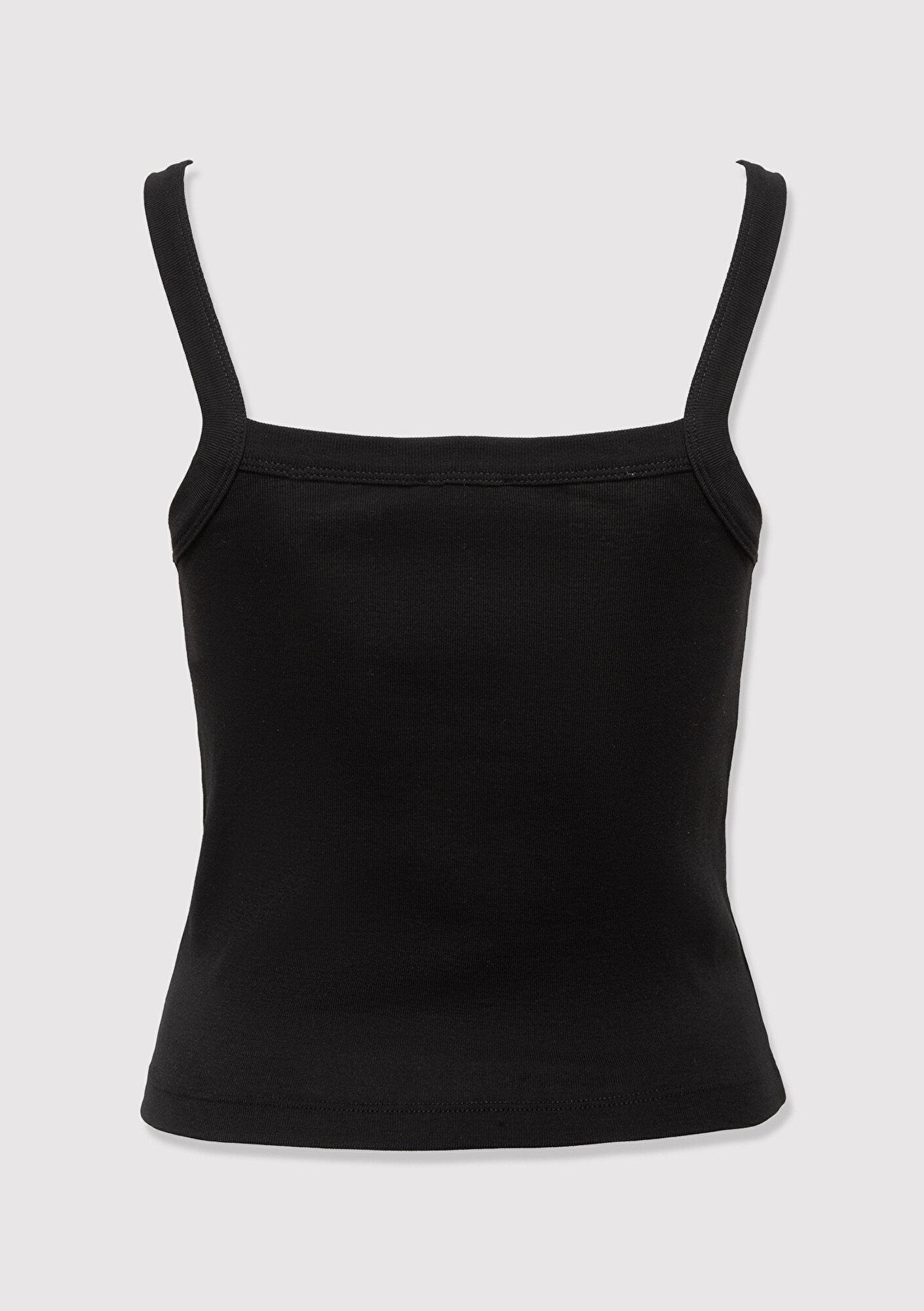 Mavi Siyah Atlet Crop / Kısa Kesim 1613892-900