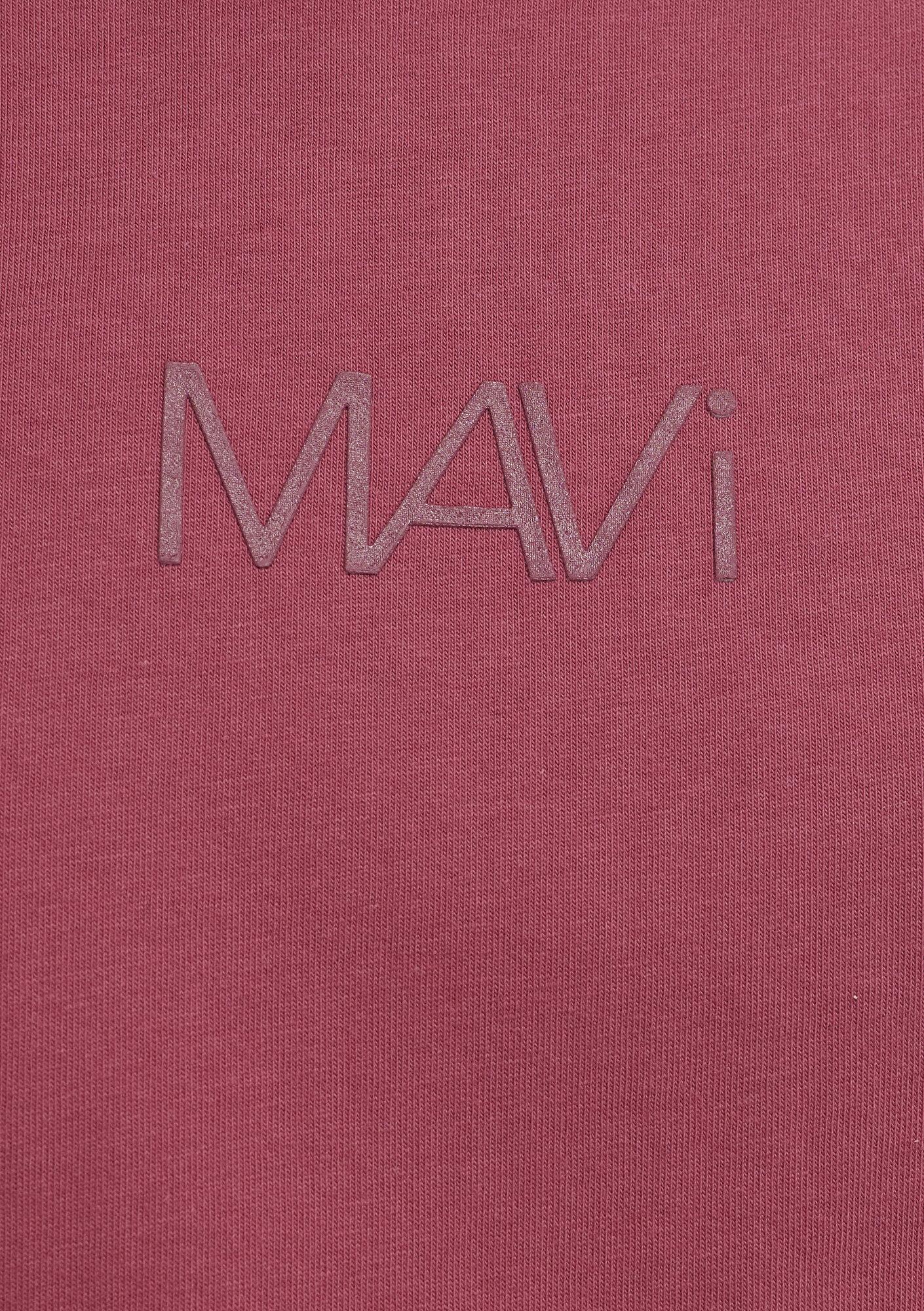 Mavi Mavi Logo Baskılı Pembe Tişört Loose Fit / Bol Rahat Kesim 1613884-70398