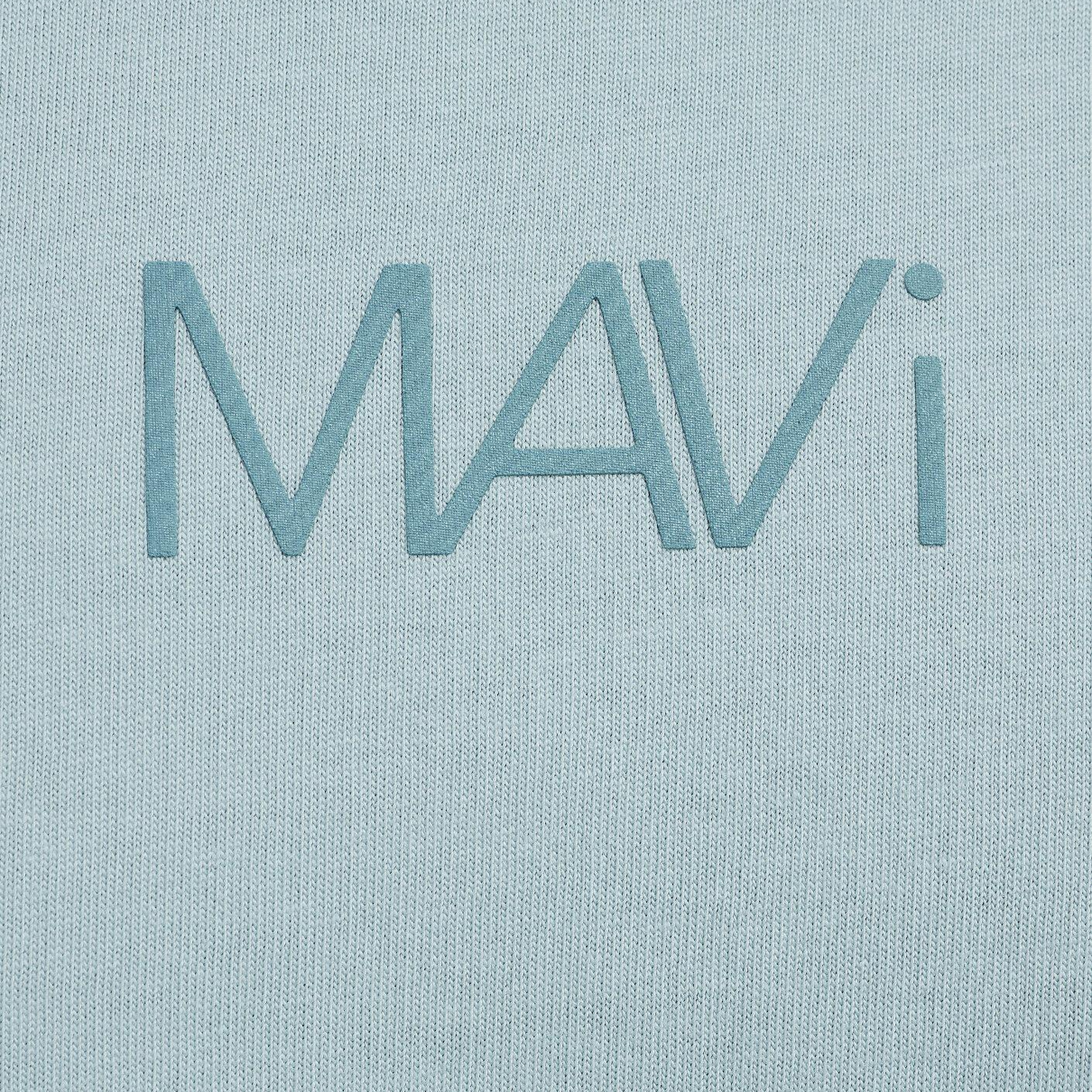Mavi Mavi Logo Baskılı Yeşil Tişört Loose Fit / Bol Rahat Kesim 1613884-71456