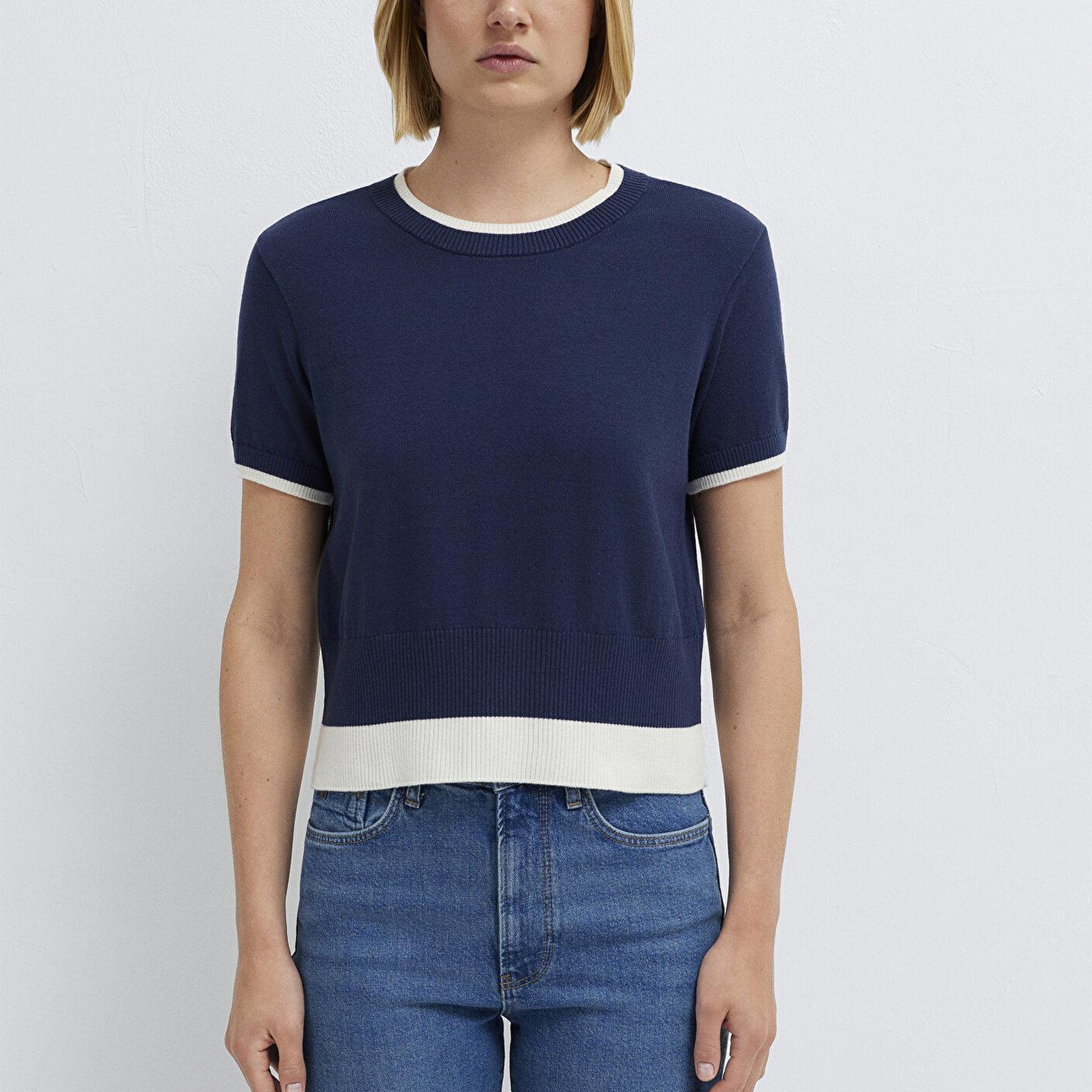 Mavi Yün Karışımlı Lacivert Triko Slim Fit / Dar Kesim 1710847-70497