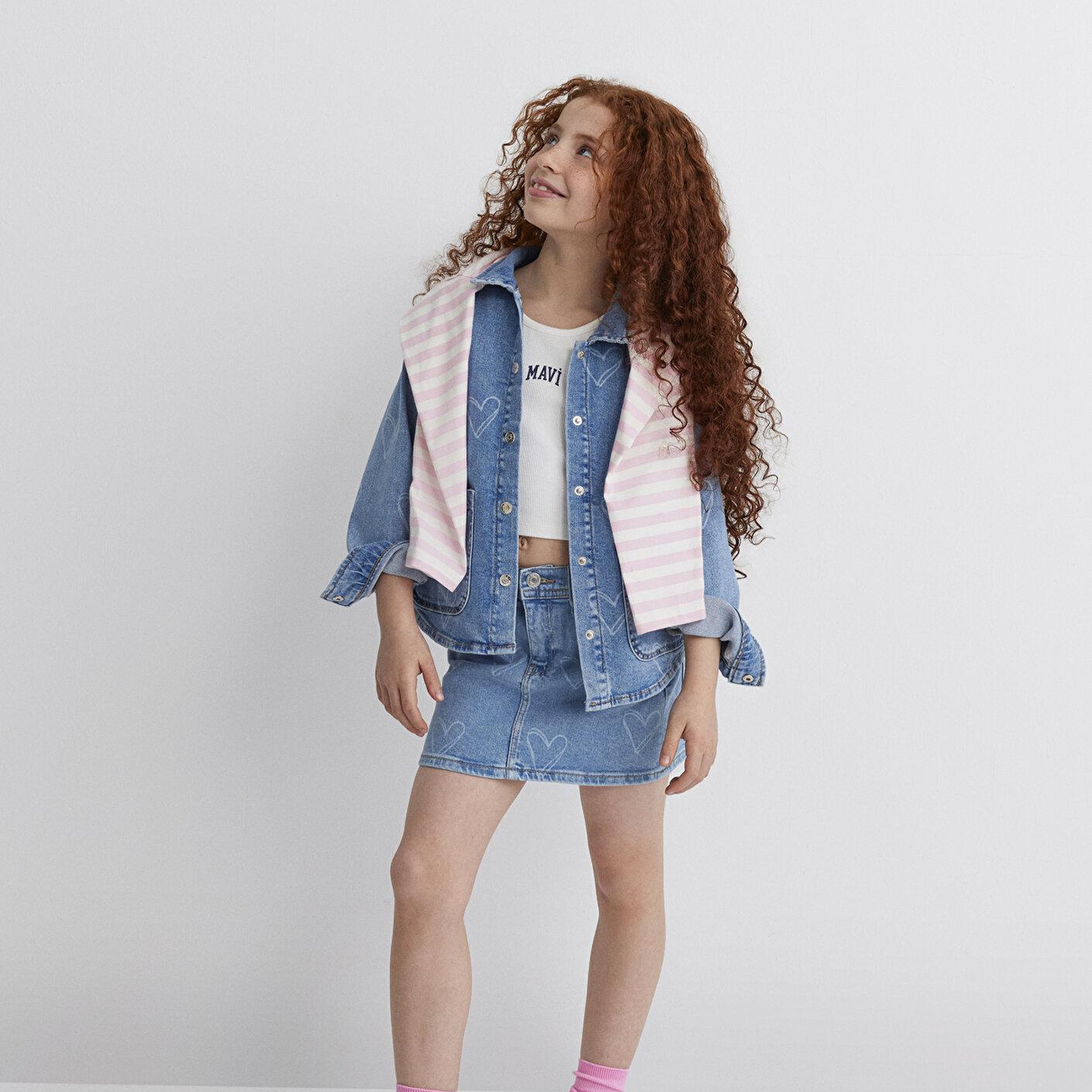 Mavi Lullu Açık Mavi Jean Gömlek Regular Fit / Normal Kesim 7210002-89486
