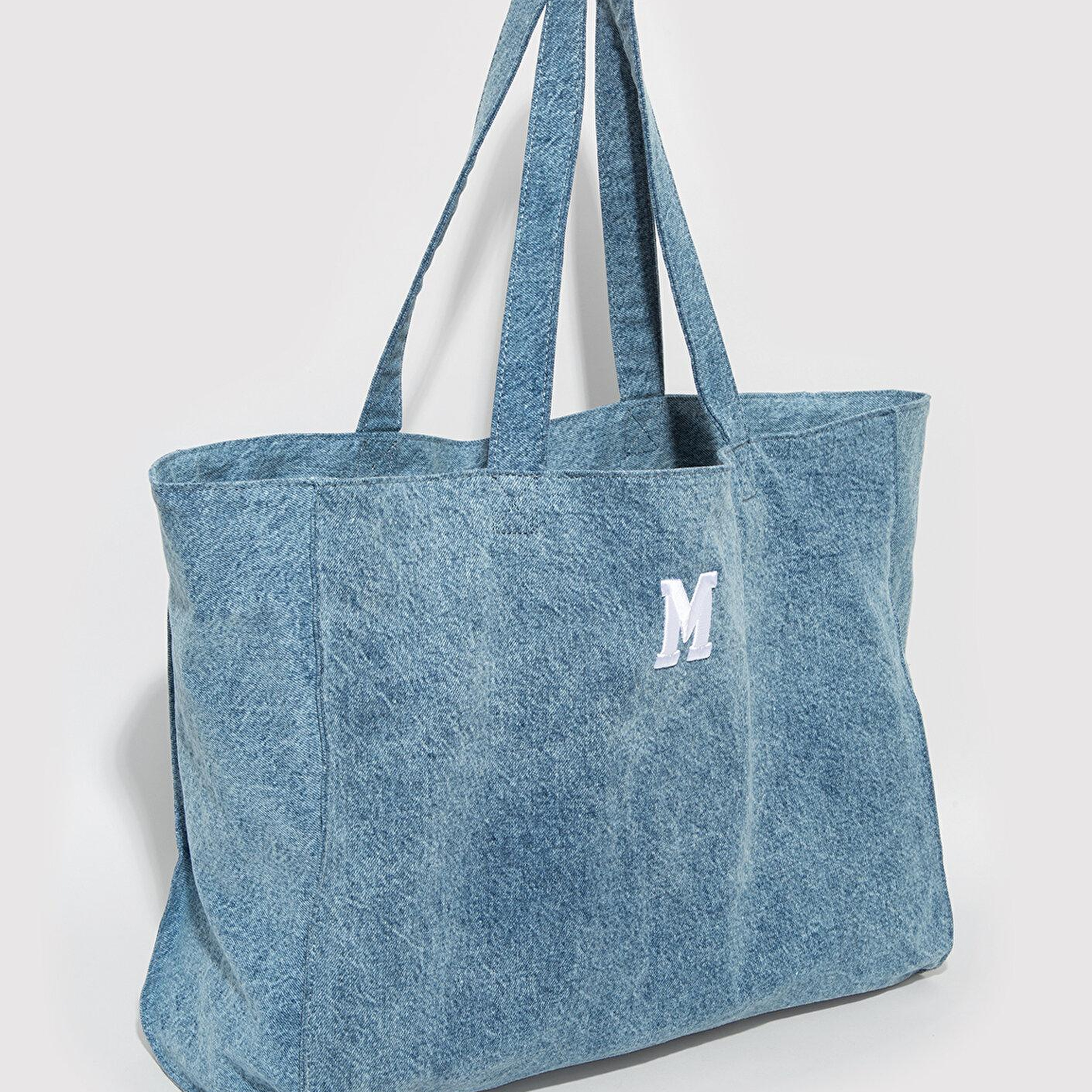 Mavi M Logo İşlemeli Denim Omuz Çantası 1913790-22189