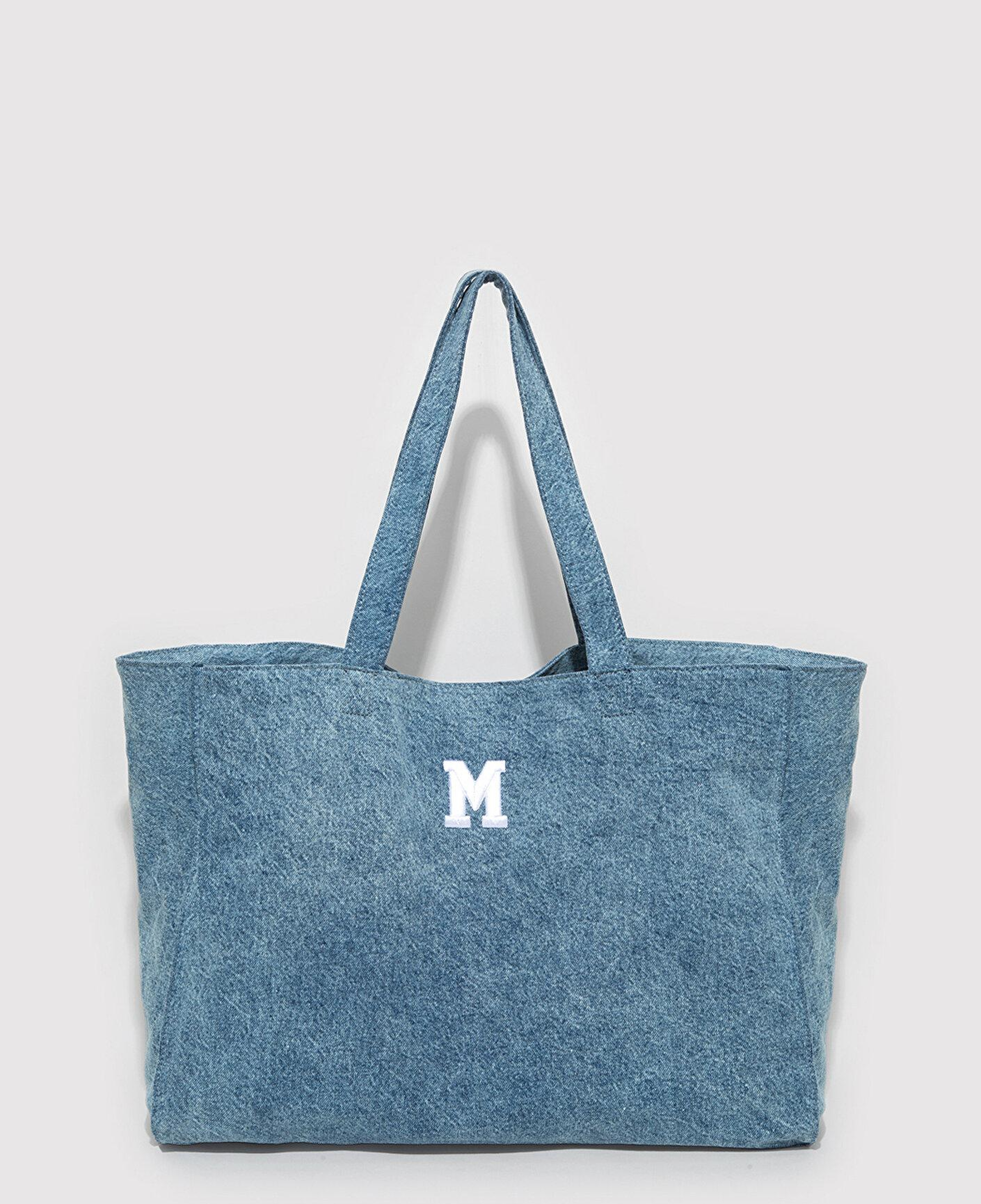 Mavi M Logo İşlemeli Denim Omuz Çantası 1913790-22189